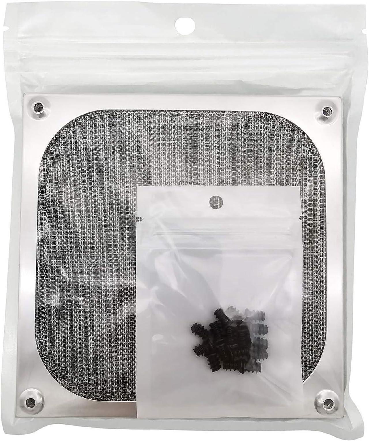 Alt view image 7 of 7 - WERLEO 140mm PC Computer Case Fan Dust Filter Grills Dustproof Case Cover with Screws, Aluminum Frame Ultra Fine Stainelss Steel Mesh - 4 Pack Silver
