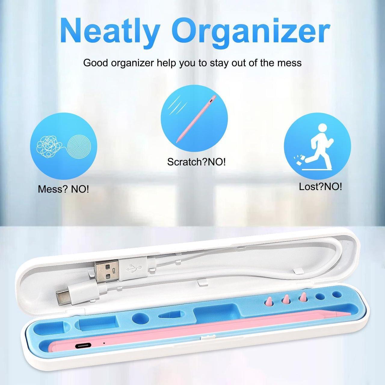 Alt view image 3 of 7 - WERLEO Stylus Pen for iPad, Fast Charge for iPad Pencil Apple Pen with Palm Rejection Tilt Sensitivity - Pen for iPad 10/9/8/7/6, iPad Pro 12.9"/11"/13" M4, iPad Mini 6/5, iPad Air 5/4/3/11"-13" M2