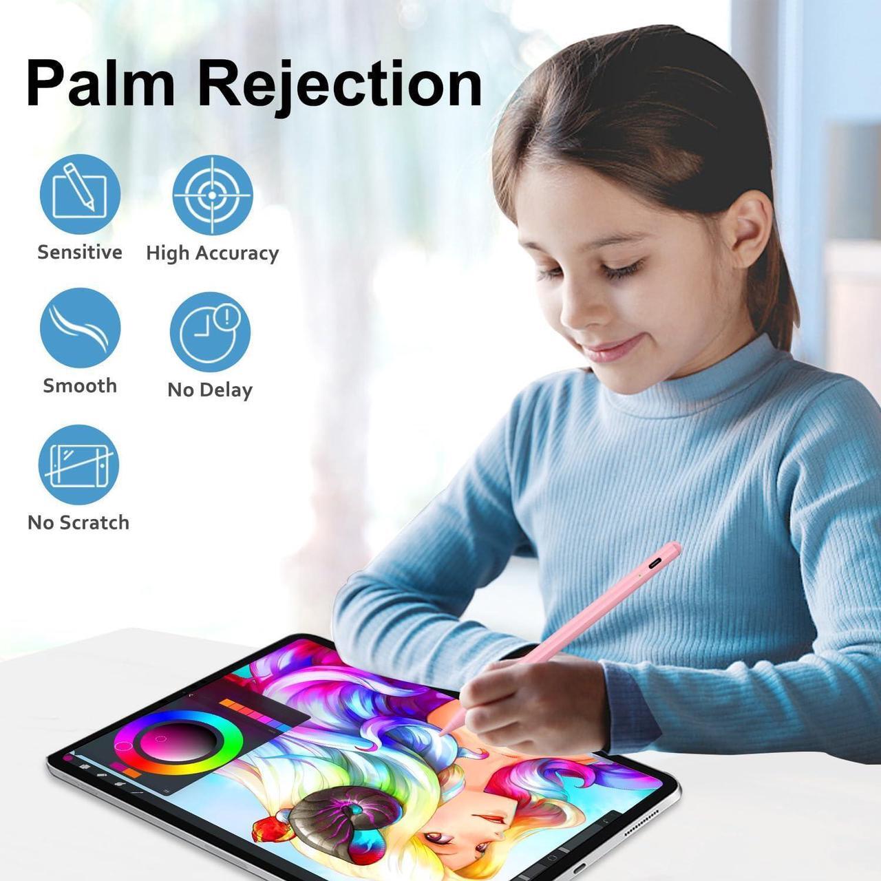 Alt view image 6 of 7 - WERLEO Stylus Pen for iPad, Fast Charge for iPad Pencil Apple Pen with Palm Rejection Tilt Sensitivity - Pen for iPad 10/9/8/7/6, iPad Pro 12.9"/11"/13" M4, iPad Mini 6/5, iPad Air 5/4/3/11"-13" M2