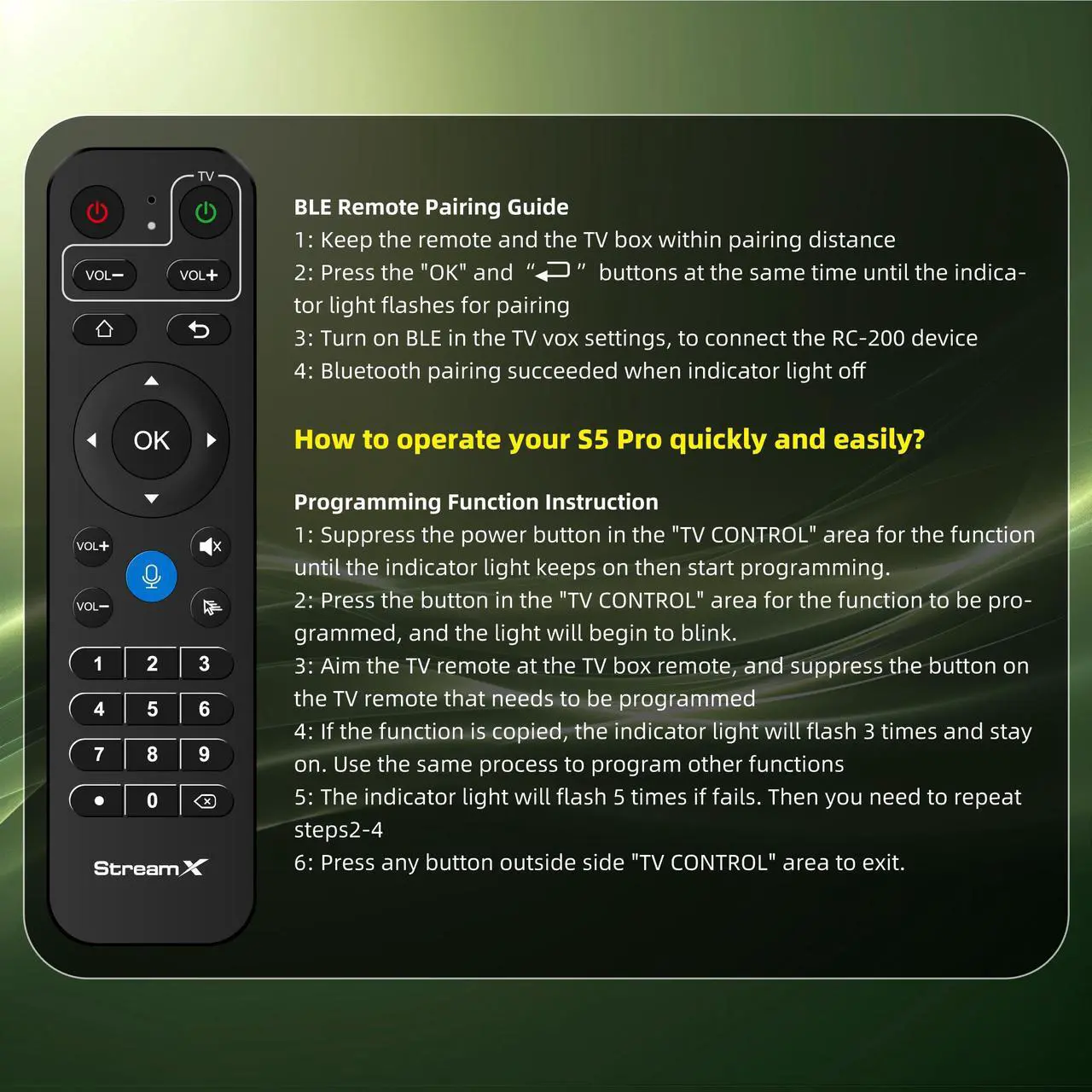 Alt view image 3 of 7 - Besttop S5Pro 2025 SuperBox for Smart TV, Wireless Voice Remote Included, 1000M Ethernet Port Fast Speed S5pro Super Box with Voice Remote, 4GB RAM+32GB Storage Easy Setup Guide by Seller