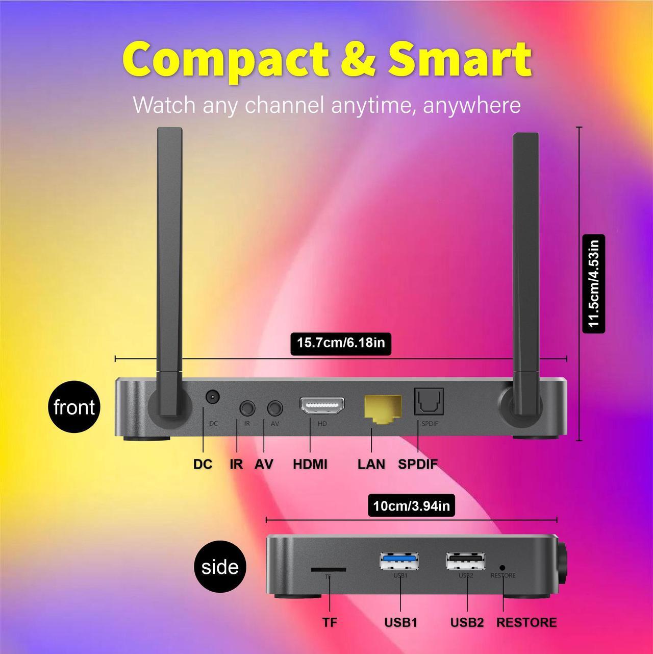 Alt view image 3 of 7 - Besttop Latest SuperBox S6 Ultra Fully Loaded,2025 Newest Version,4G+128G Powerful Smart TV Box,Time Shift, Parental Control Time,Super Powerful Media Box with Voice Remote Control,Ideal for Home