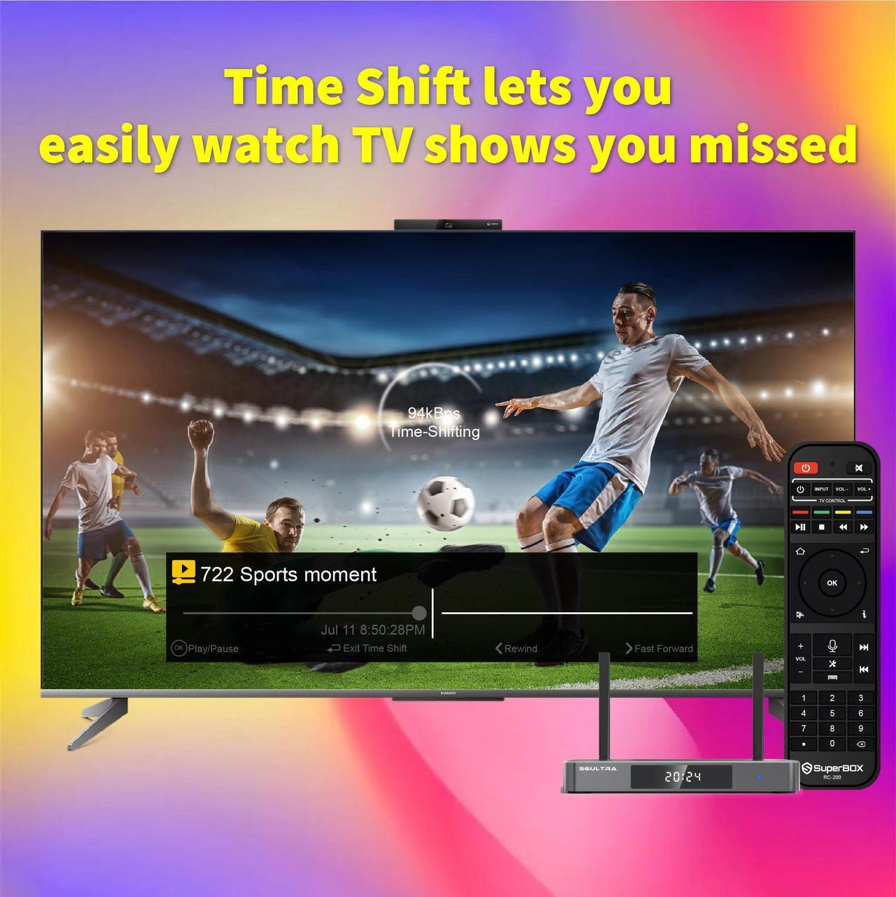 Alt view image 6 of 7 - Besttop Latest SuperBox S6 Ultra Fully Loaded,2025 Newest Version,4G+128G Powerful Smart TV Box,Time Shift, Parental Control Time,Super Powerful Media Box with Voice Remote Control,Ideal for Home