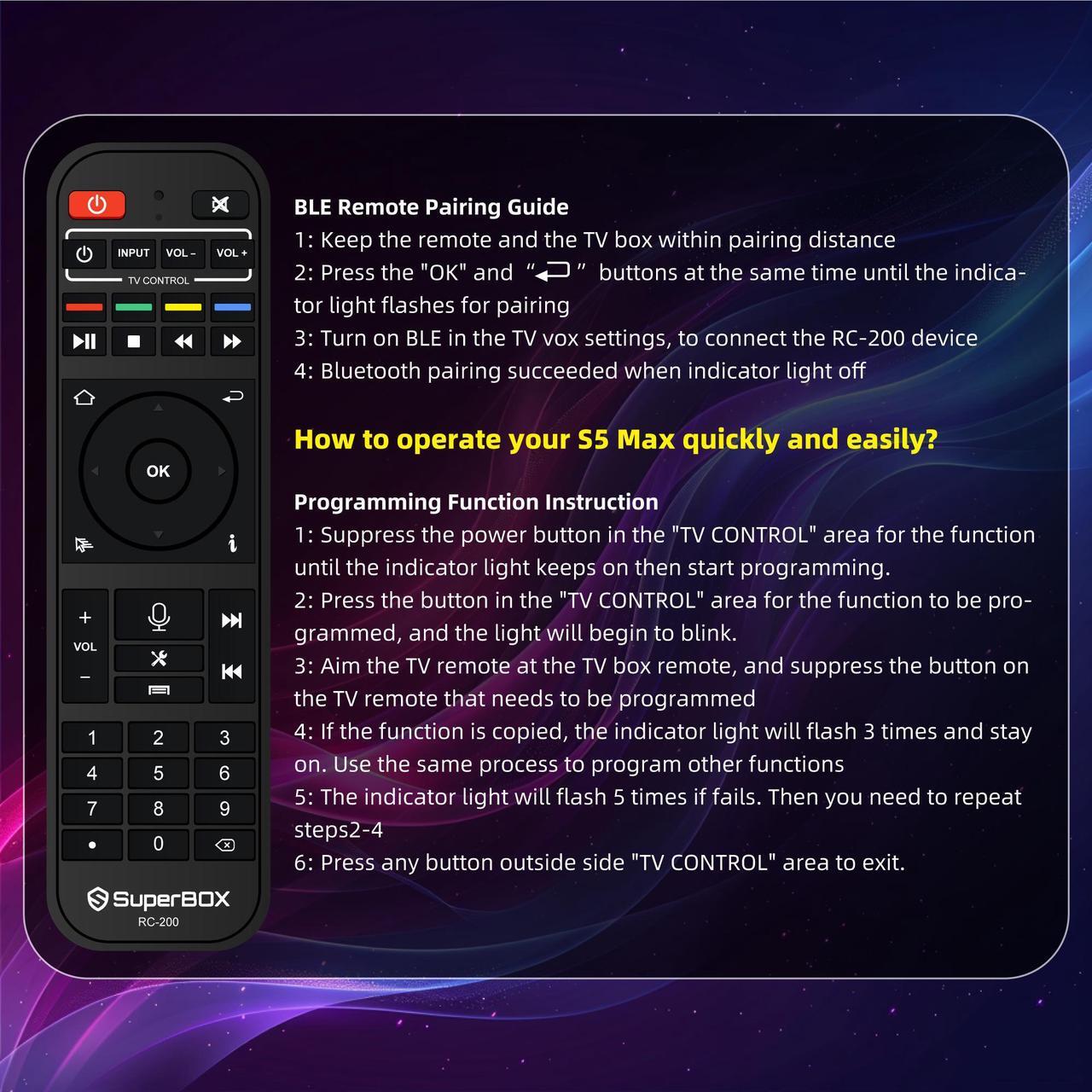 Alt view image 7 of 7 - Besttop Superbox S5 Max 2025 Fully Loaded, 4GB RAM+64GB ROM, Super Box S5 Max Smart TV Box with Voice Remote, 2T2R Dual Band WiFi, Easy Setup Guide & Phone Support by Authorised Seller