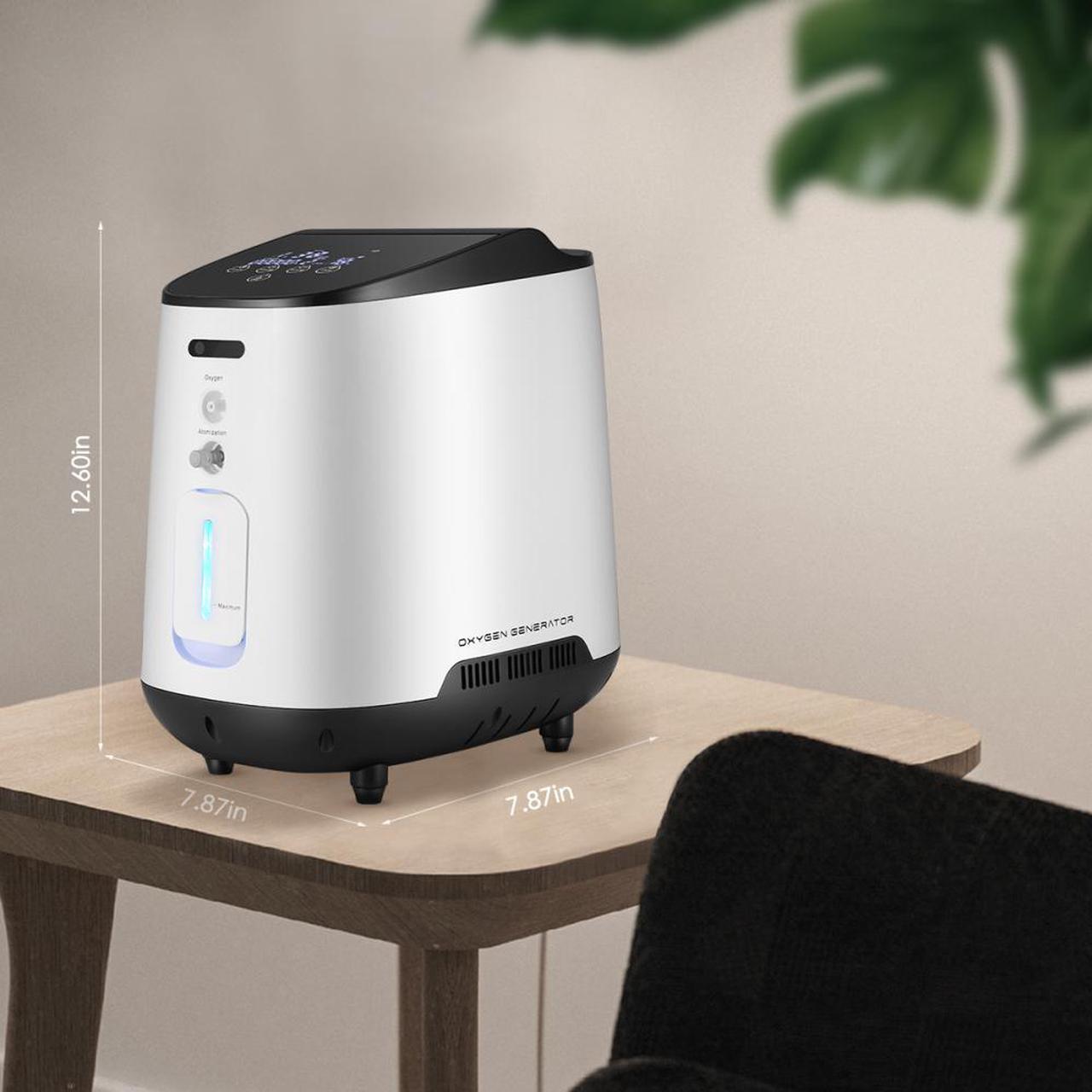 Main image of Monport| Portable Oxygen Machine 1-7L/min with Nebulizer - 35%-90% Concentration, 48dB Quiet,  for Office/Home/Travel Use (Include Remote & Accessories)