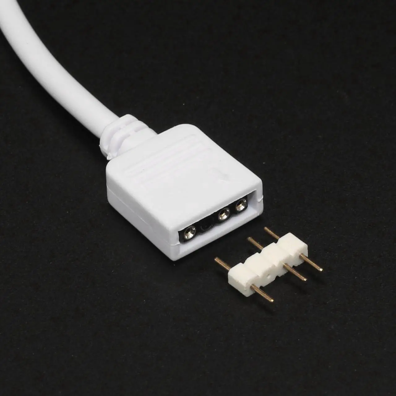 Alt view image 6 of 7 - DIXSG 2-Pack 1-to-1 ARGB Extension Cable, White 5V 3-Pin Female to Female ARGB Addressable RGB Adapter Cable, ARGB LED Sync Cable for Extend PC Computer ARGB Fans Or ARGB LED Lights, 11.8 Inches