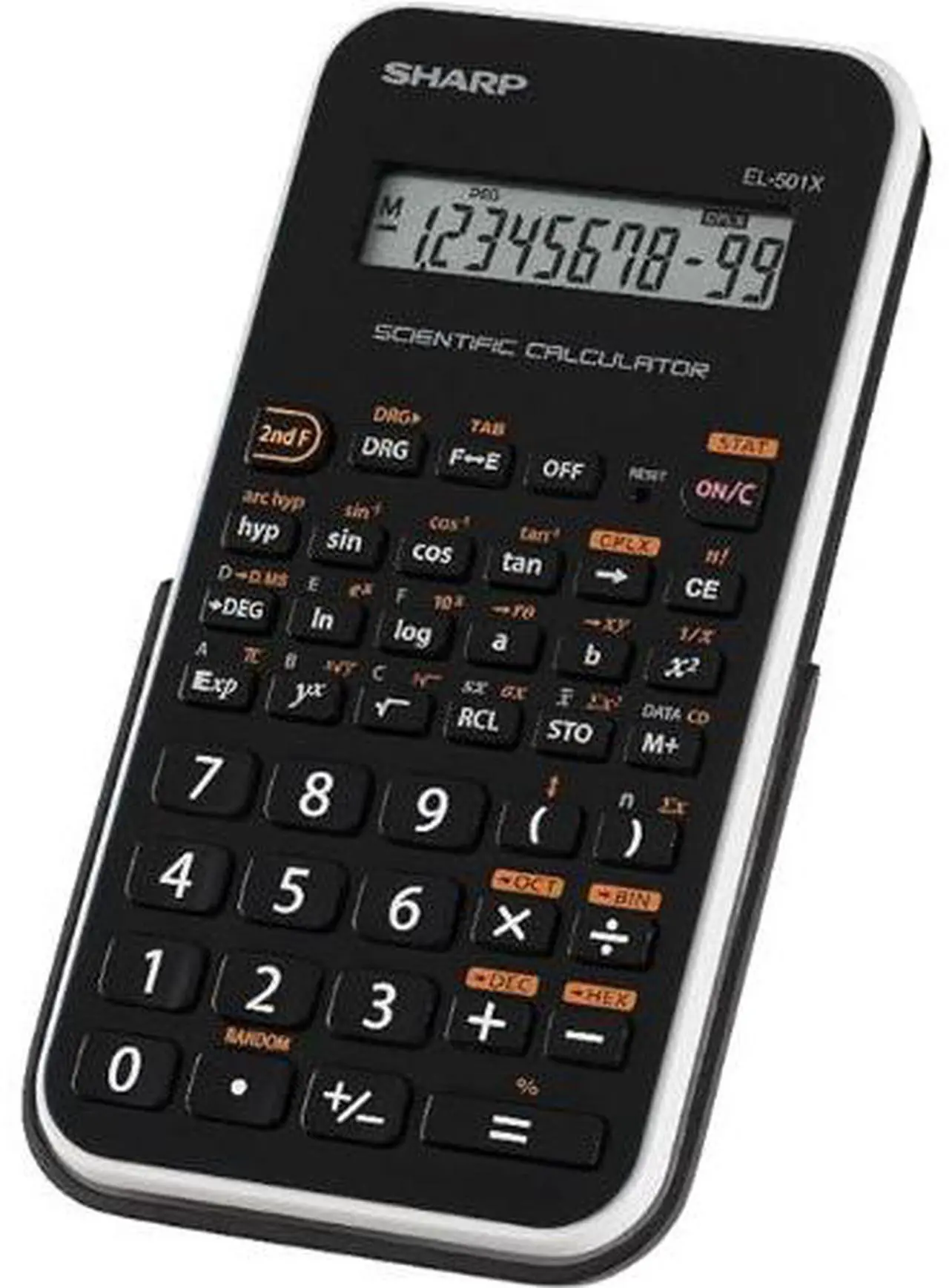 Alt view image 2 of 4 - Sharp Calculators EL-501X2B-WH Engineering / Scientific / Math Calculator  146 Functions / 10+2 Digit / 3 Digit Separator / Battery Powered