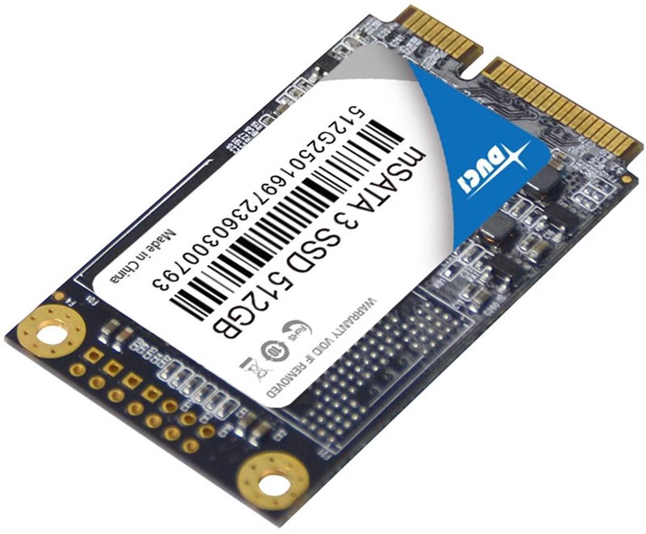 Alt view image 3 of 5 - DUCI MSATA 256GB SSD, General Purpose SSD with speeds up to 270MB/s for Notebook and Desktop PCs for Gaming/Work, Black