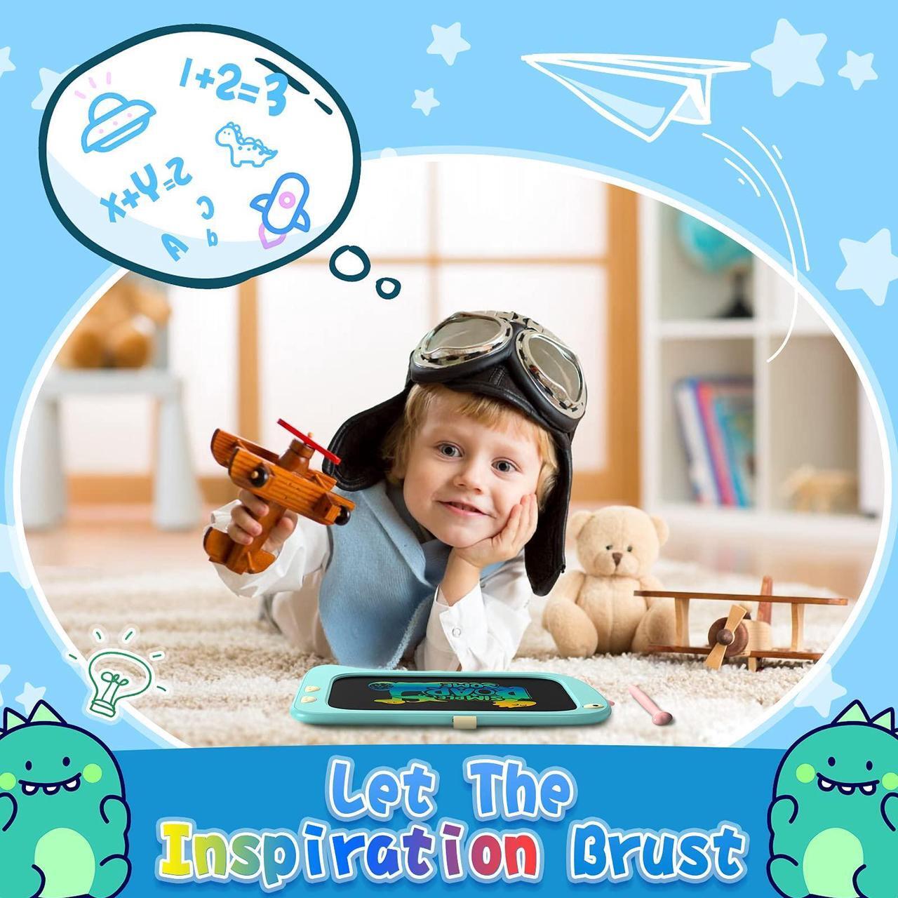 Alt view image 2 of 6 - ORSEN 8.5 Inch Doodle Board Drawing Tablet - Dinosaur Toy Gift for Kids 2-7 Years Old