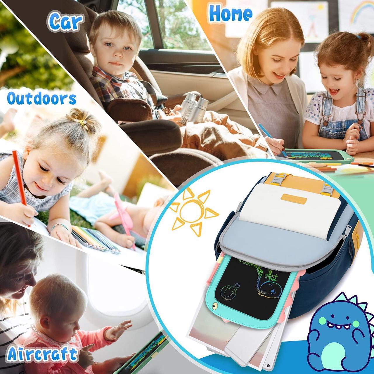 Alt view image 6 of 6 - ORSEN 8.5 Inch Doodle Board Drawing Tablet - Dinosaur Toy Gift for Kids 2-7 Years Old