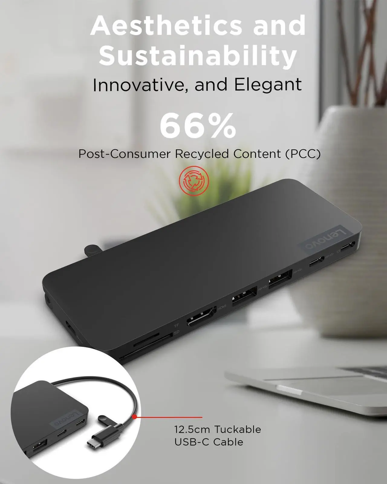 Alt view image 19 of 20 - Lenovo USB-C Slim Travel Dock