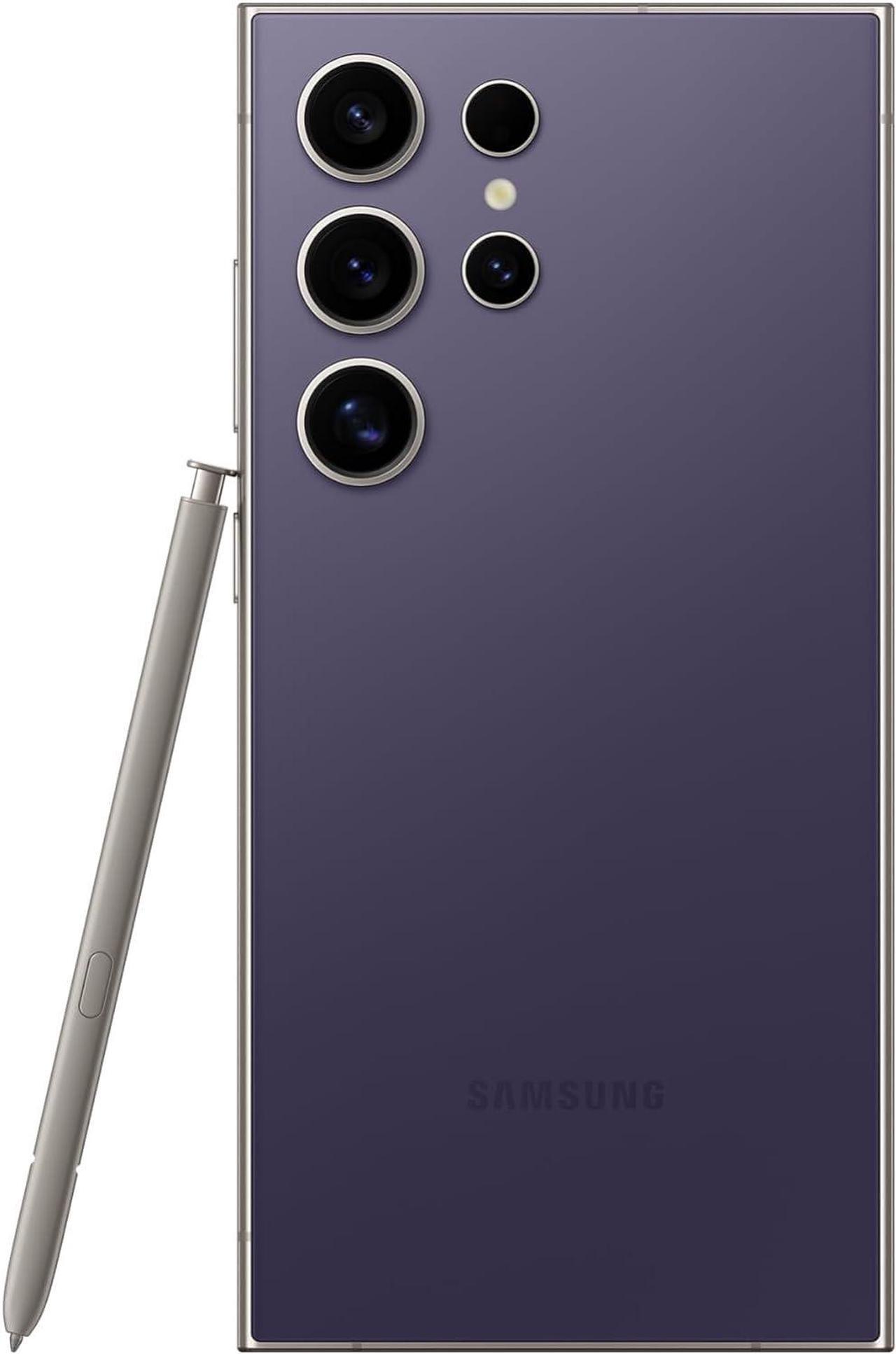 Alt view image 6 of 9 - SAMSUNG Galaxy S24 Ultra Cell Phone, 256GB AI Smartphone, Unlocked Android, 50MP Zoom Camera, Long Battery Life, S Pen, 2024, Titanium Violet