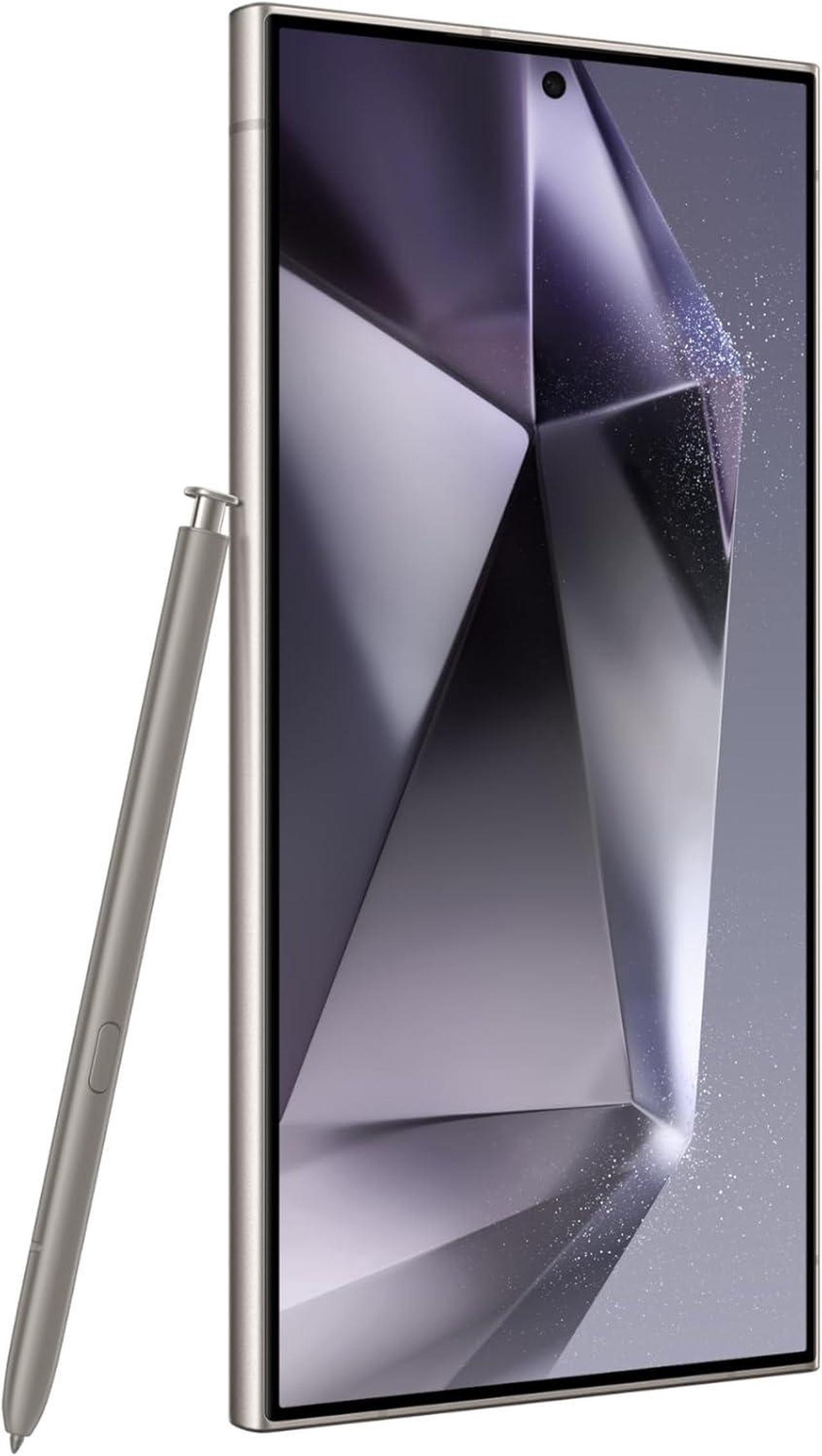Alt view image 9 of 9 - SAMSUNG Galaxy S24 Ultra Cell Phone, 256GB AI Smartphone, Unlocked Android, 50MP Zoom Camera, Long Battery Life, S Pen, 2024, Titanium Violet