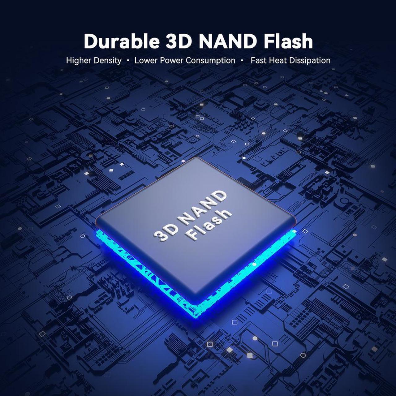Alt view image 3 of 6 - ONEBOOM X400 2280 1TB M.2 NVMe PCIe 4.0 Gaming SSD, Speed Up to 7400MB/s, 3D NAND TLC, Internal Solid State Disk Compatible for PS5, M.2 2280 with Heatsink 1TB