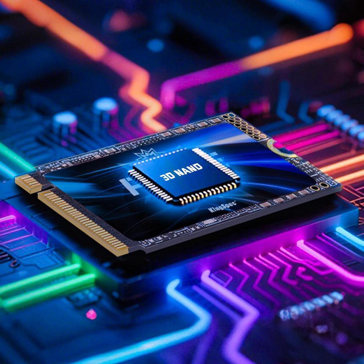 Alt view image 3 of 7 - ONEBOOM X400 2242 2TB M.2 NVMe PCIe 4.0 Gaming SSD, Speed Up to 7200MB/s, 3D NAND TLC, Internal Solid State Disk, M.2 2242 with Heatsink 2TB