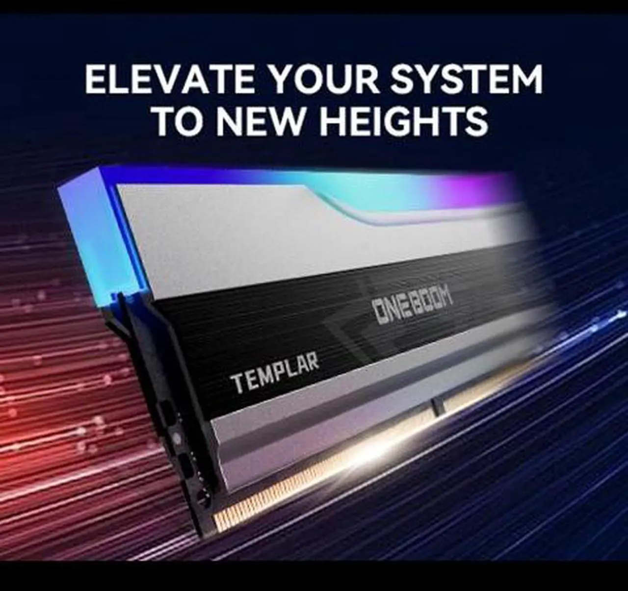 Alt view image 5 of 7 - ONEBOOM TEMPLAR DDR5 RGB 32GB (2 x 16GB) 288-Pin DIMM PC RAM 6000 (PC5 48000) Desktop Gaming Memory with Heatsink