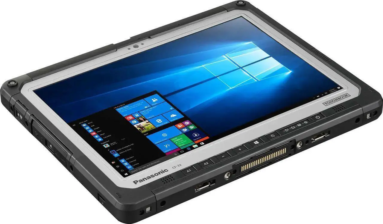 Alt view image 7 of 7 - Restored Panasonic Toughbook CF-33, 2-in-1 Fully Rugged 12" Touchscreen Tablet, 8GB RAM, 256GB SSD, Windows 10 Pro - Tablet only and charger ,NO stylus
Scratches and Dents