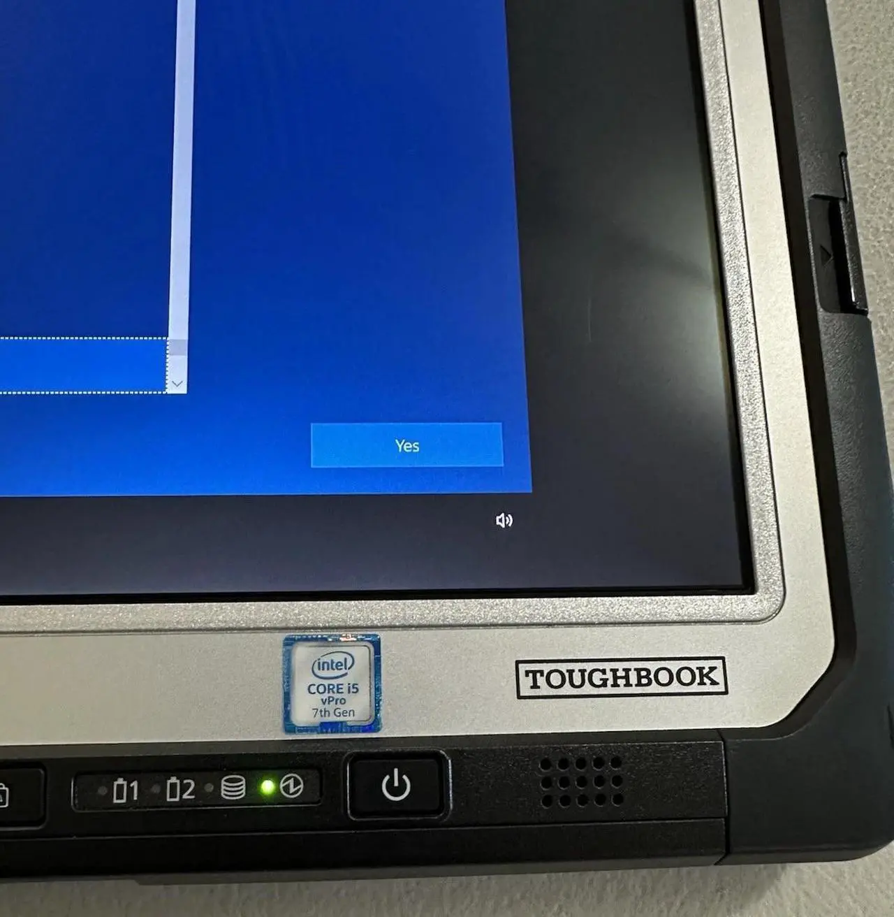Alt view image 5 of 7 - Restored Panasonic Toughbook CF-33, 2-in-1 Fully Rugged 12" Touchscreen Tablet, 8GB RAM, 256GB SSD, Windows 10 Pro - Tablet only and charger ,NO stylus
Scratches and Dents