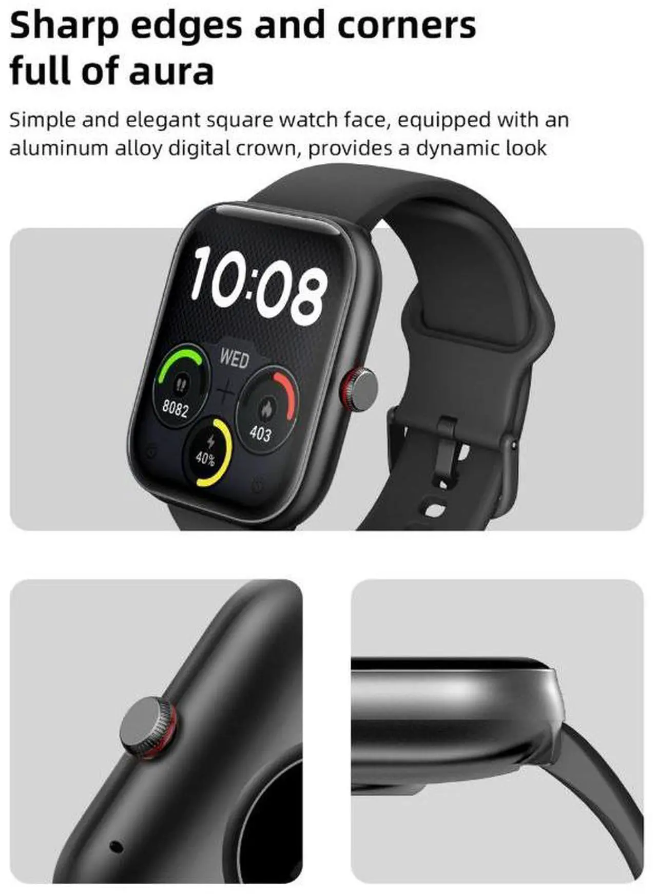 Alt view image 3 of 5 - Bluetooth calling smart watch for
sportsand health, heartrate and olo0d oxcen mor