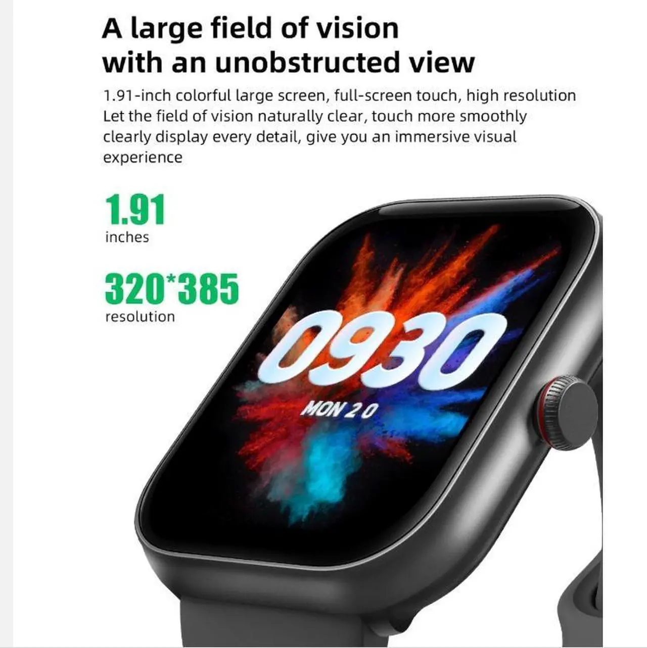 Alt view image 4 of 5 - Bluetooth calling smart watch for
sportsand health, heartrate and olo0d oxcen mor