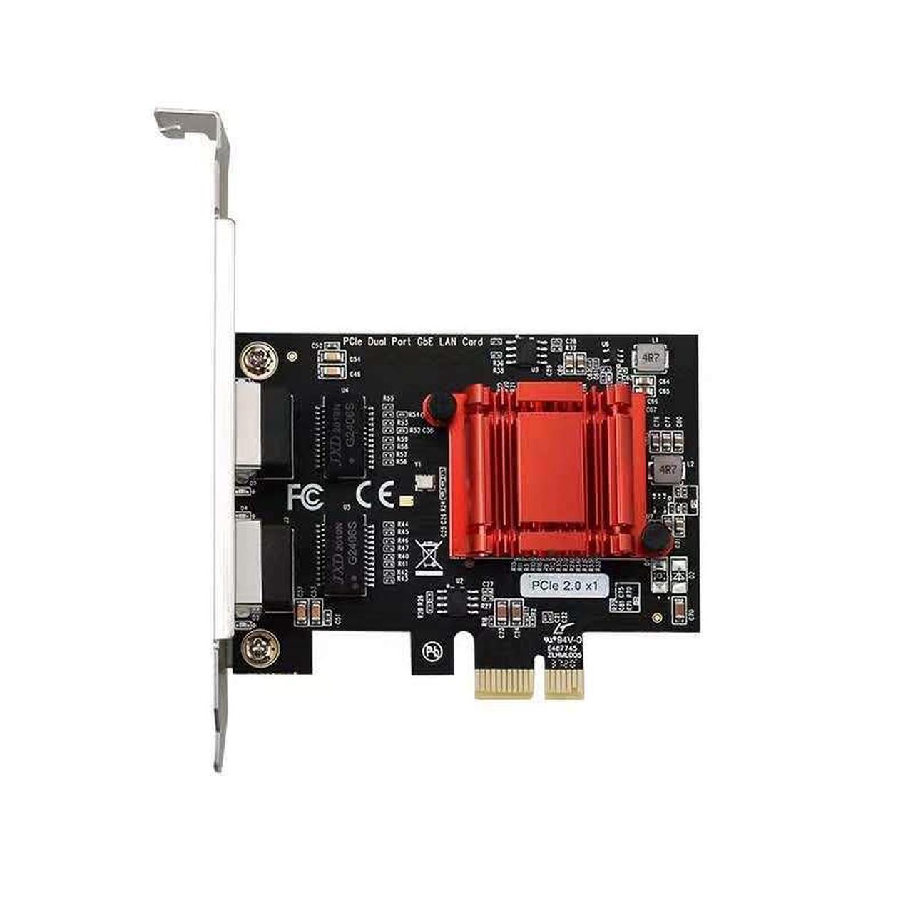 Alt view image 5 of 5 - 82576 network card, ElG42ET server, ROs software router, PclE aggregation, dual-port gigabit network card