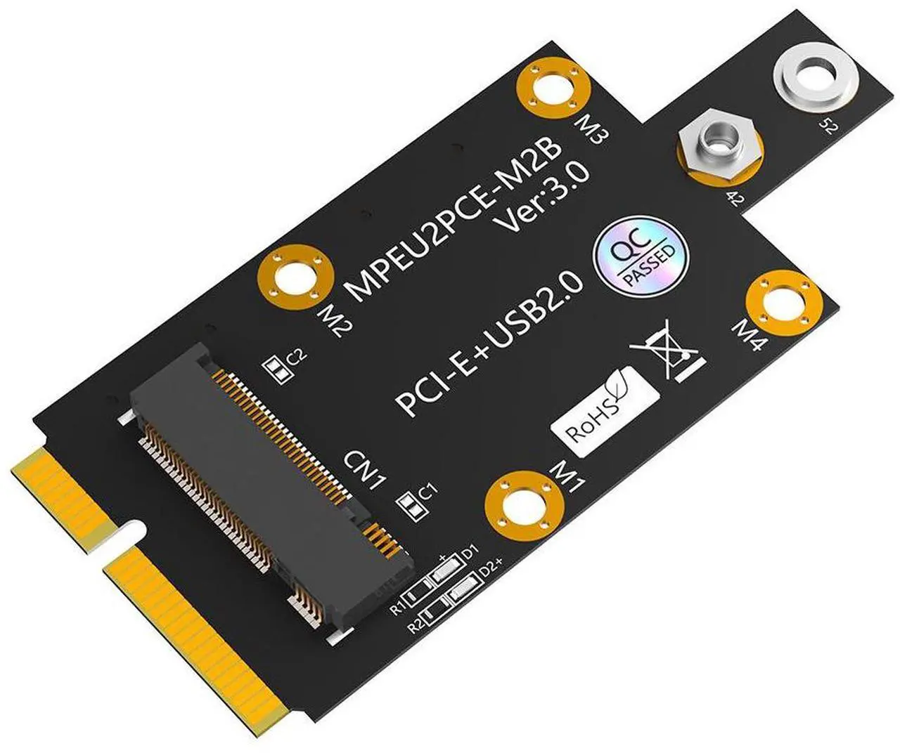 Main image of M.2 Key B to Mini PClE adapterwith dual Nano SlM card supportfor3G/4G/5G modules