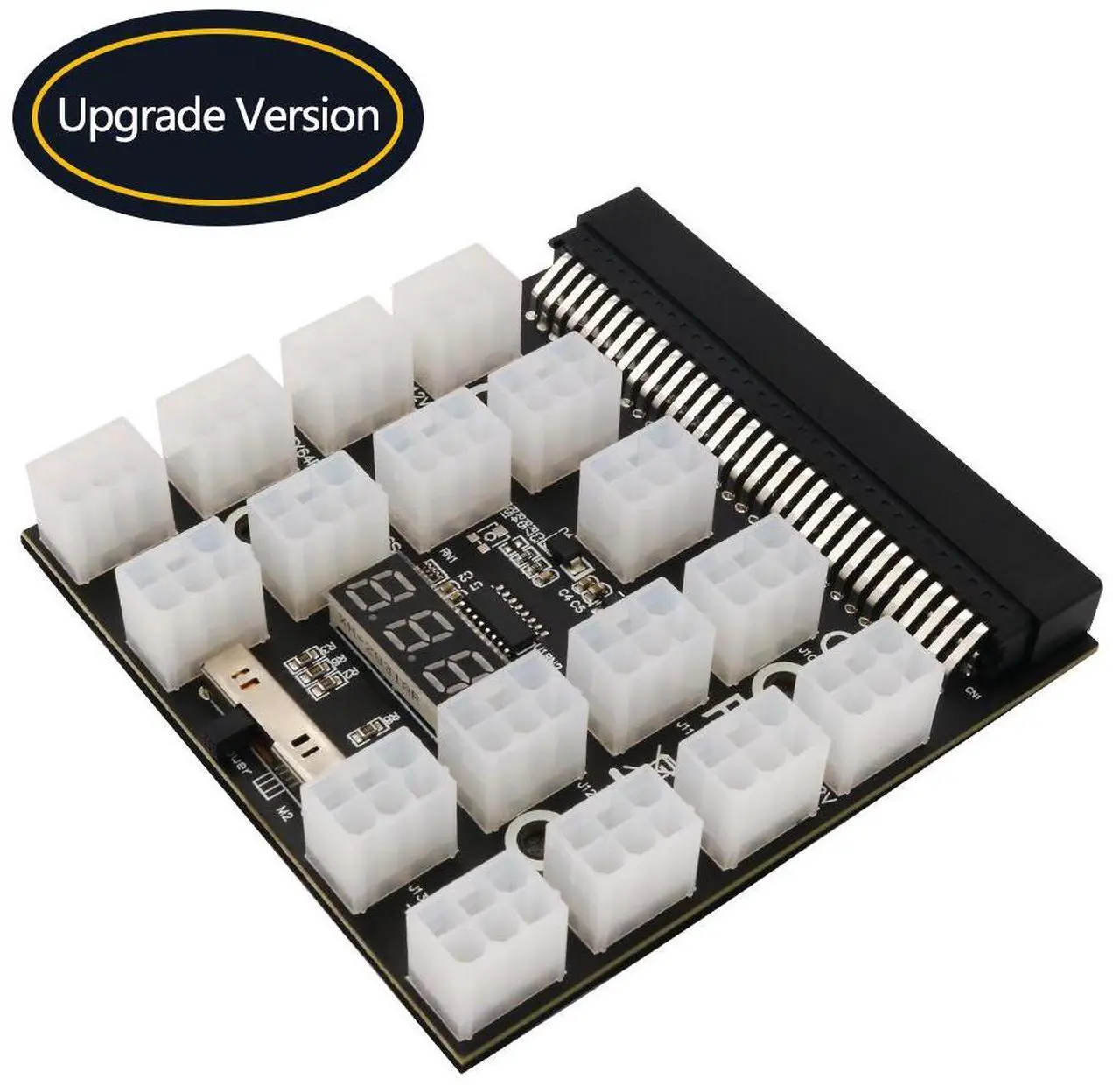 Main image of Fully compatible upgraded model-Server powersupply with 64-pin converted to 6-pin graphics cardpowerboard with 12Vand 17 portsfordisplay powersupply.