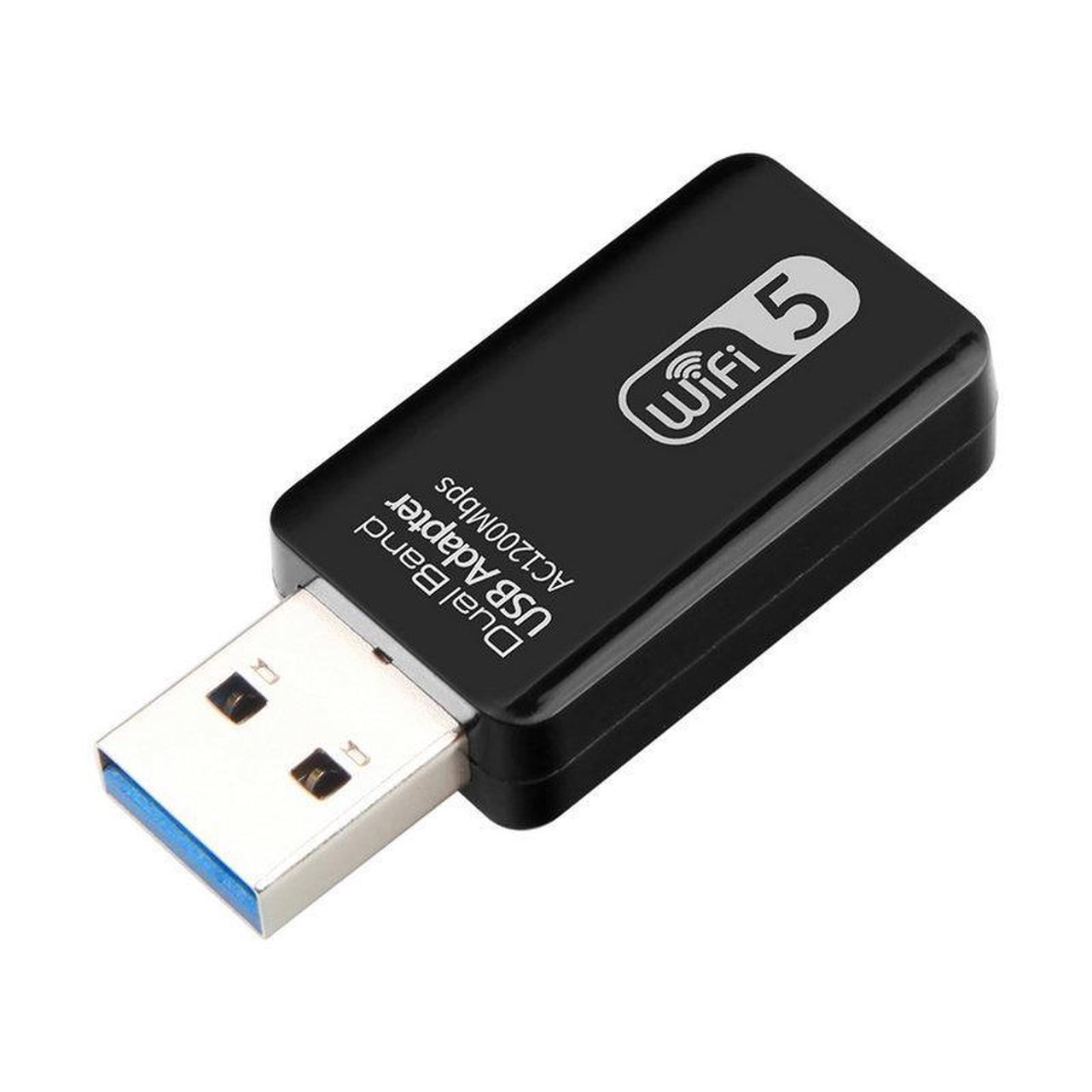 Alt view image 3 of 5 - 1200M dual-band USB 3.0 wireless network card, 8812 wireless receiver, WlFl adapter, 5G compatibleWireless InternetConnection