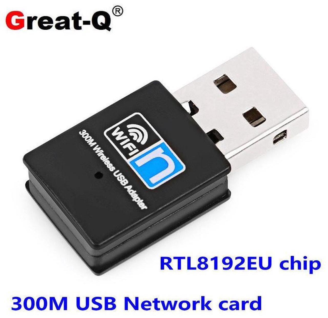 Main image of USB wireless network card, 300M WiFl wireless receiver, external mini wireless network card adapter RTL8192
