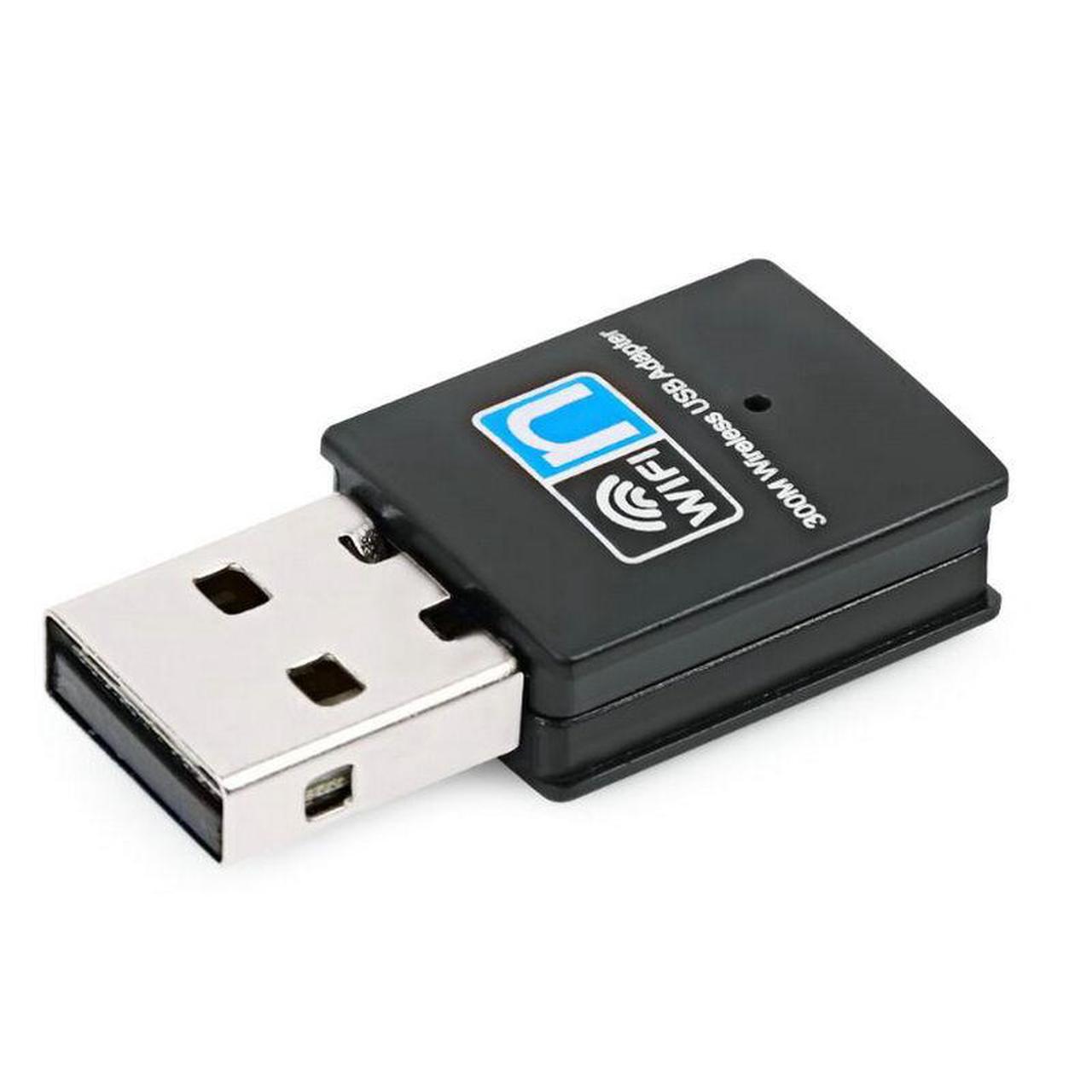 Alt view image 2 of 5 - USB wireless network card, 300M WiFl wireless receiver, external mini wireless network card adapter RTL8192