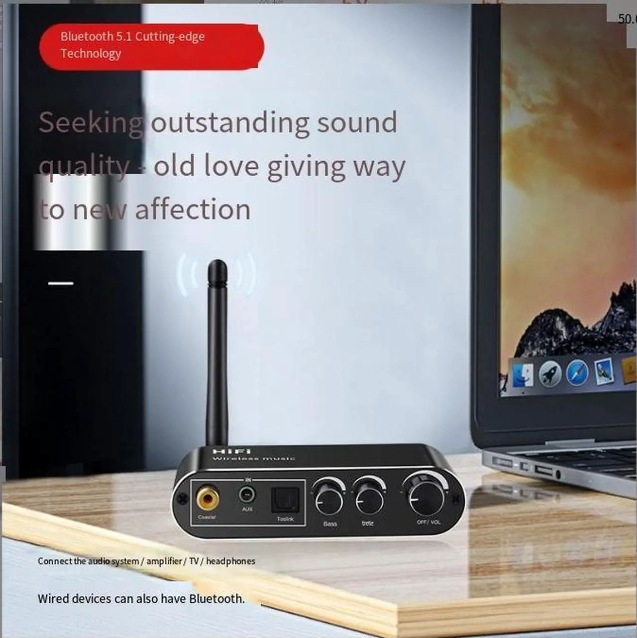 Alt view image 2 of 5 - Private Model New 5.1 Bluetooth Receiver UsB Player Digital Analog Converter 3.5 Audio Adapter Aux Unit