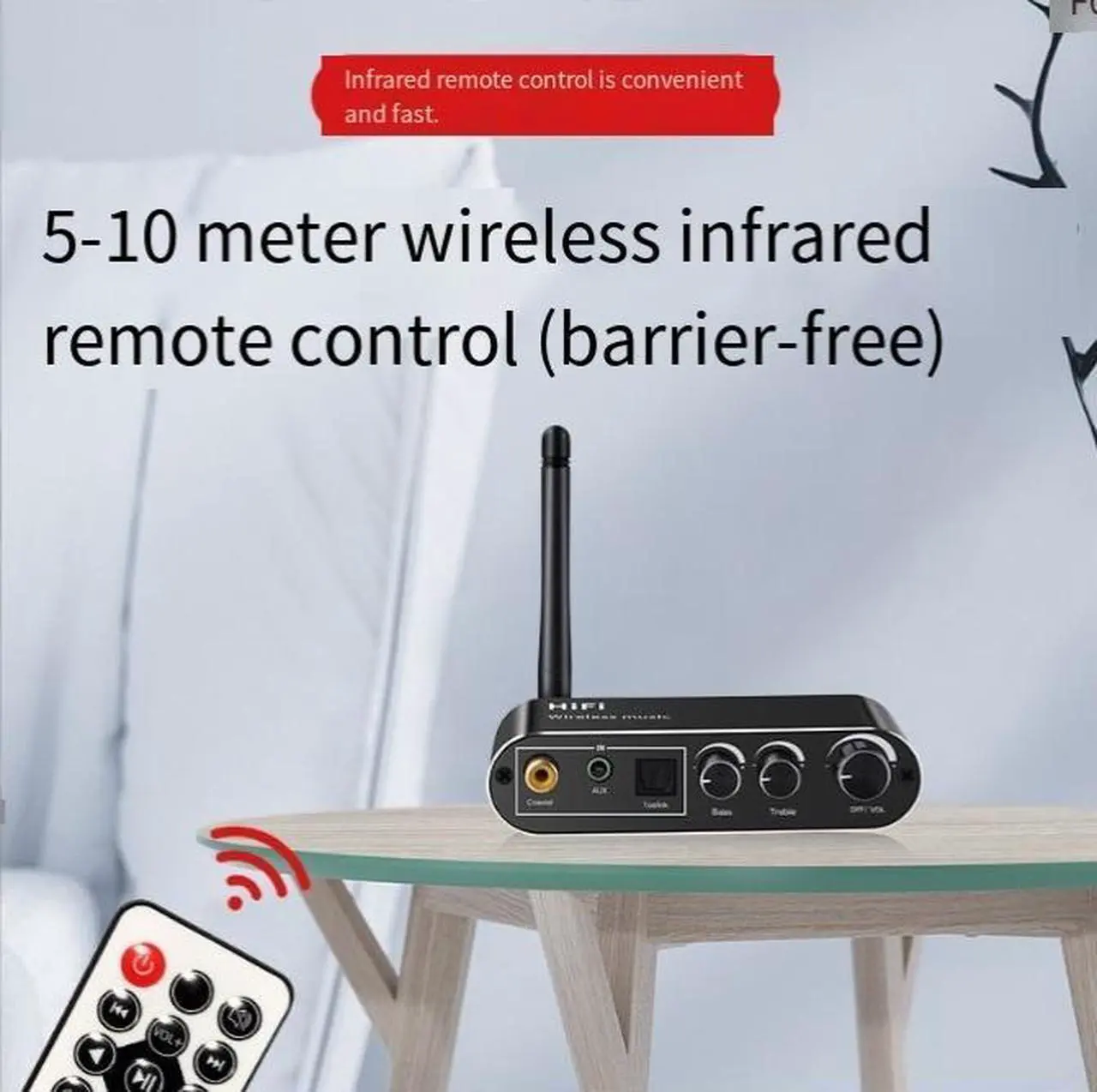Alt view image 4 of 5 - Private Model New 5.1 Bluetooth Receiver UsB Player Digital Analog Converter 3.5 Audio Adapter Aux Unit