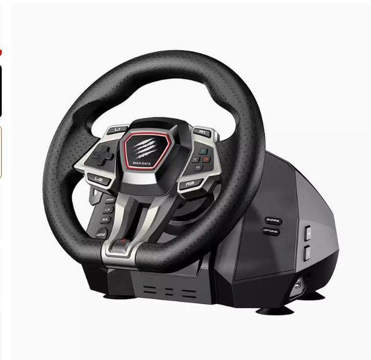 Alt view image 2 of 4 - MAD CATZ American Motors M.2.X PRO racing simulation game steering wheel automatic reset foot pedal programmable buttons