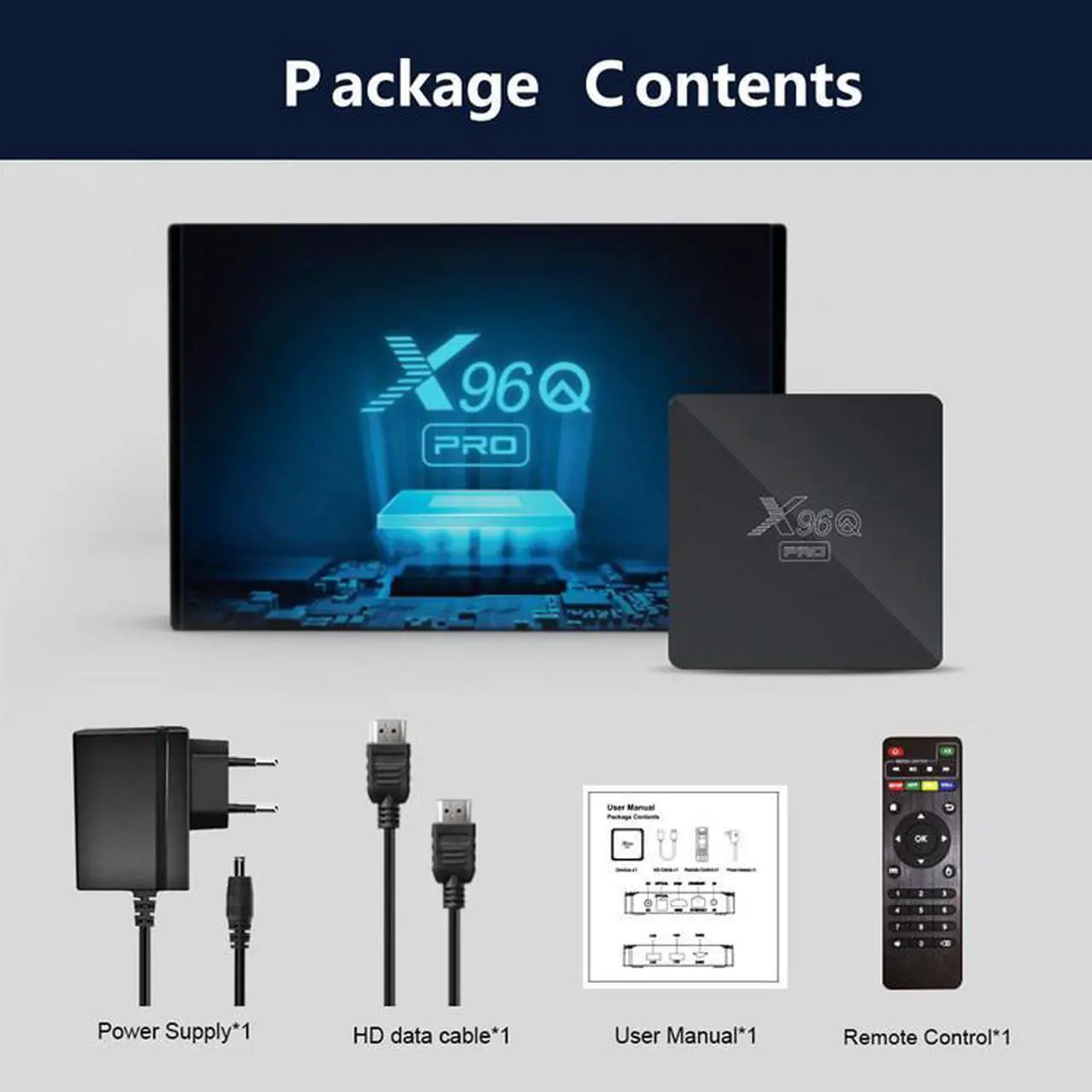 Alt view image 5 of 5 - X960 Pro set-top box, Allwinner H313, Android 10, 1GB/8GB, 4K high-definition network box, TVBOx