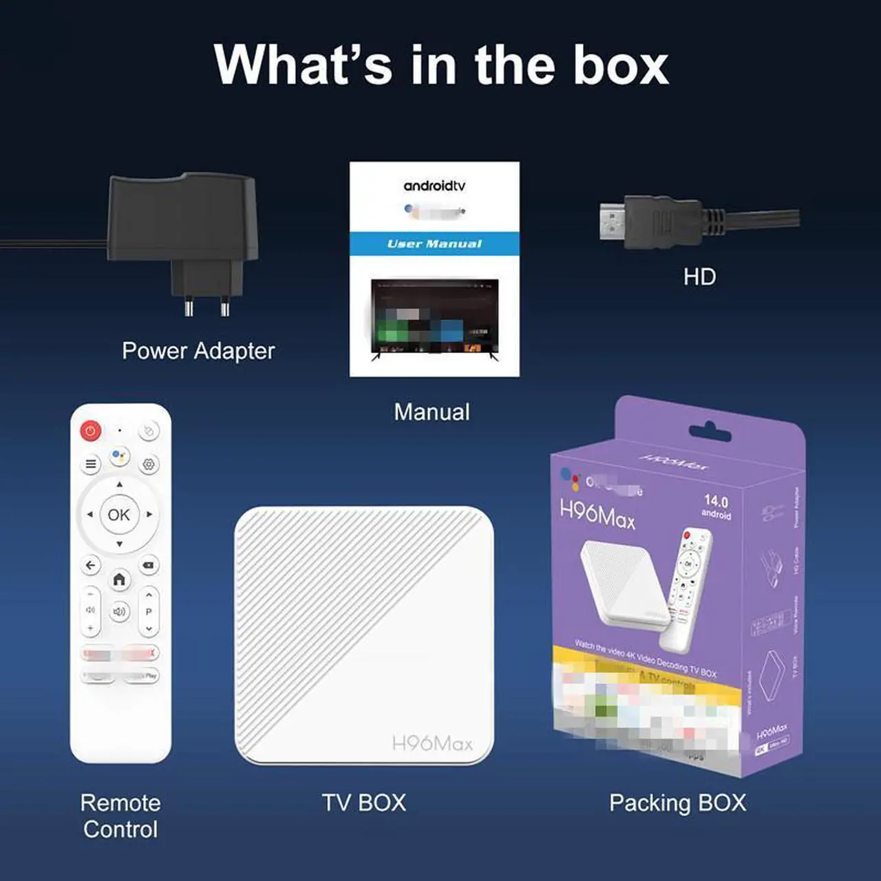 Alt view image 5 of 5 - H96MaxH313E set-top box with 2GB/16GB storage + B4K E audio box TV BOX