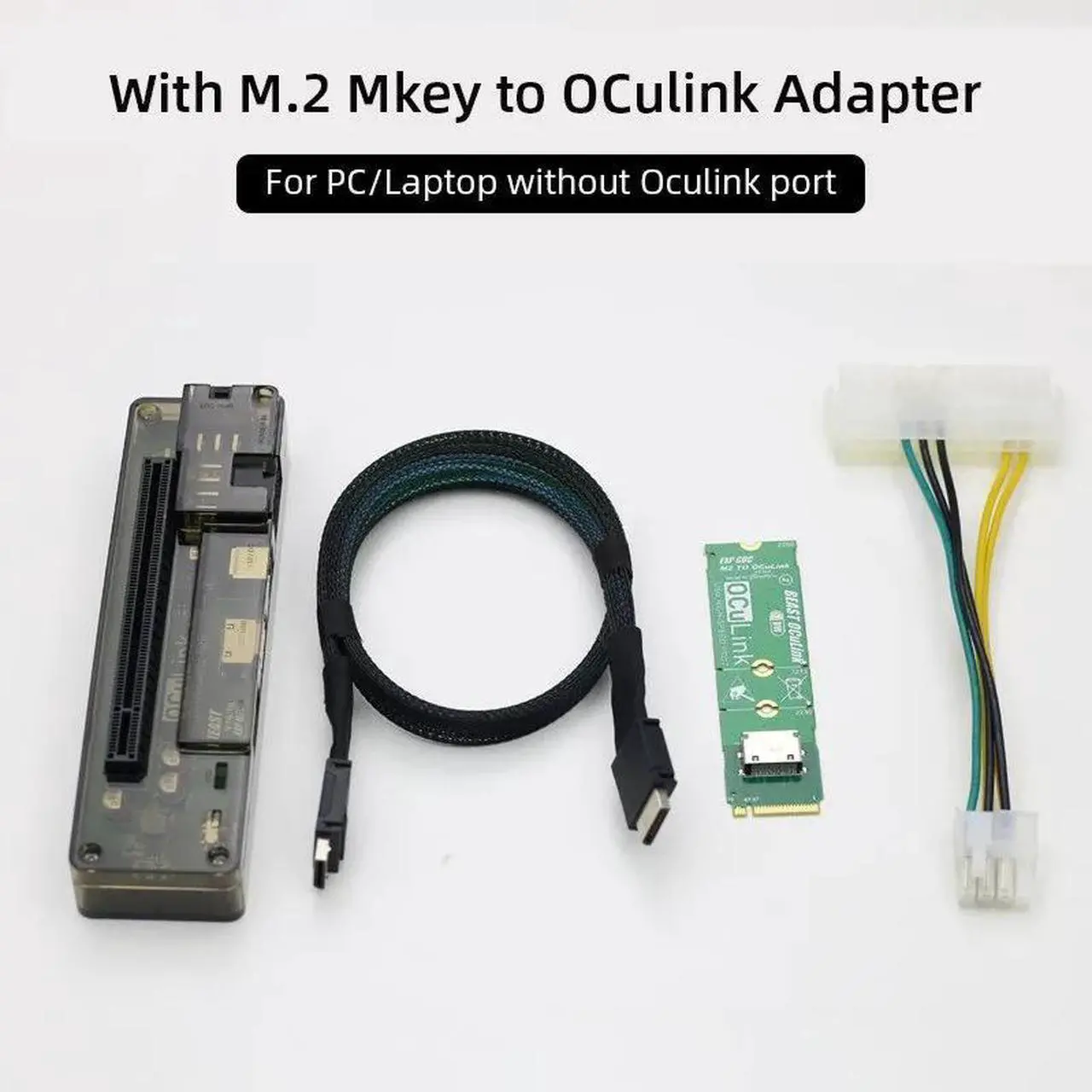 Alt view image 6 of 6 - Beast OCuLink docking station M.2 MKEY adapter for OCULINK conversion board supports PCE-E X4
4.0