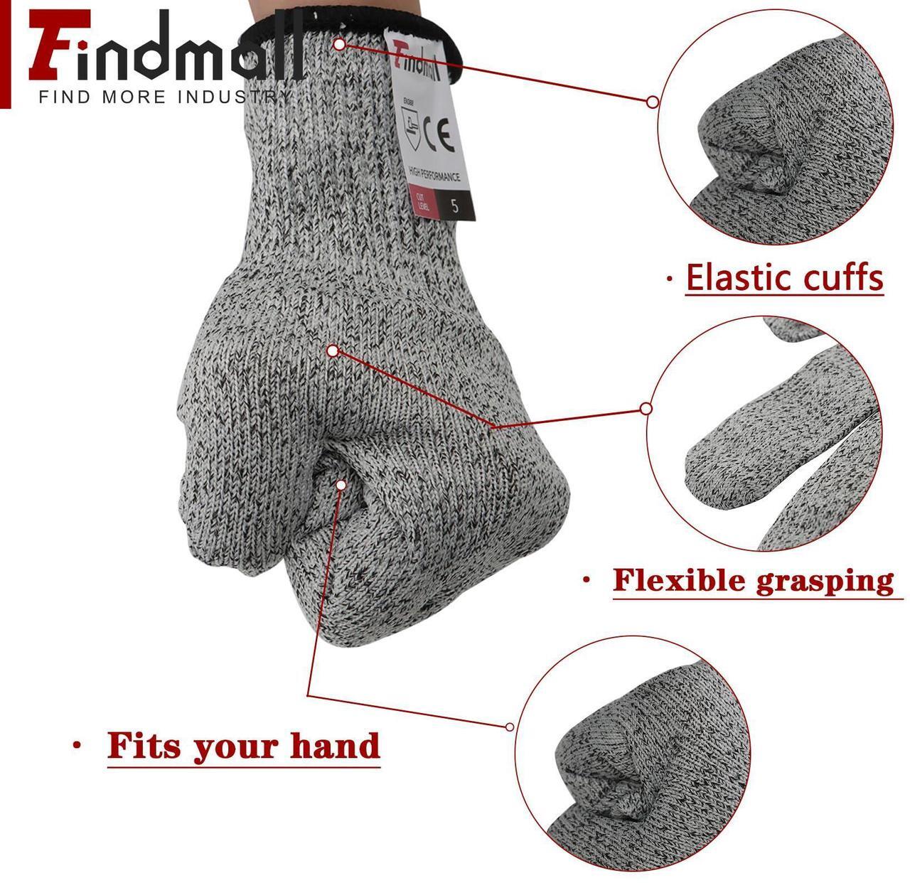 Alt view image 4 of 7 - findmall Work Gloves to Avoid Cutting Comfortable Gloves Avoid Cutting Kitchen Gloves Fit for Cutting Food Medium 2 Pairs