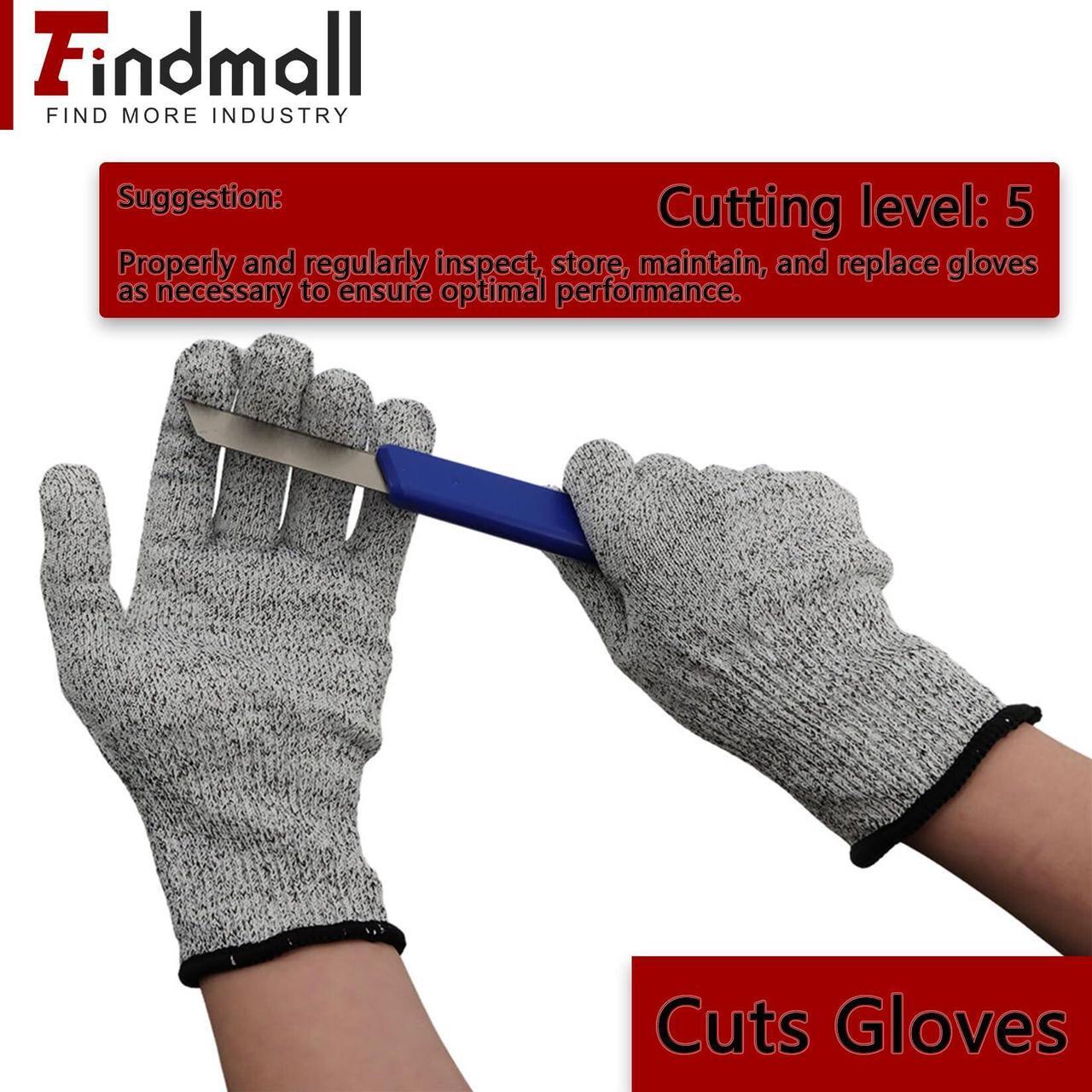 Alt view image 3 of 7 - findmall Work Gloves to Avoid Cutting Comfortable Gloves Avoid Cutting Kitchen Gloves Fit for Cutting Food Medium 2 Pairs