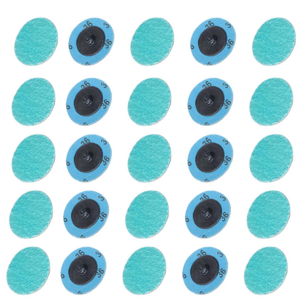 Alt view image 2 of 6 - findmall 25Pcs 2 Inch 36 Grit Zirconia Quick Change Sanding Discs