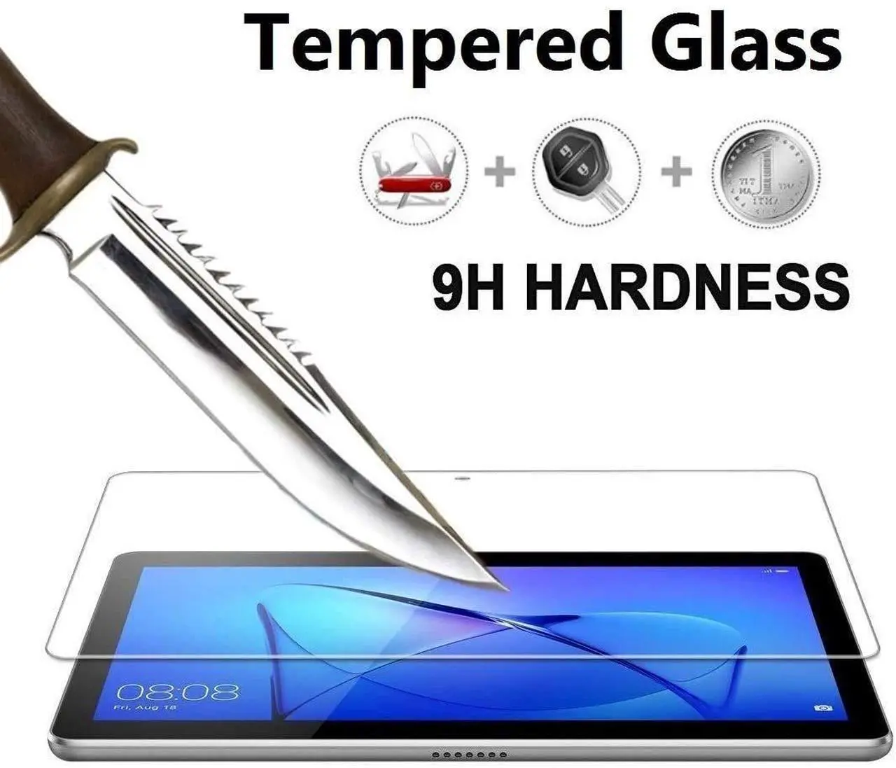 Alt view image 3 of 5 - (4 in 1) Onn 10.4 inch Tablet Pro Keyboard Case and Screen Protector, Screen Protector and Case for Onn Tablet Pro 10.4 inch (2023 Model) (Black)