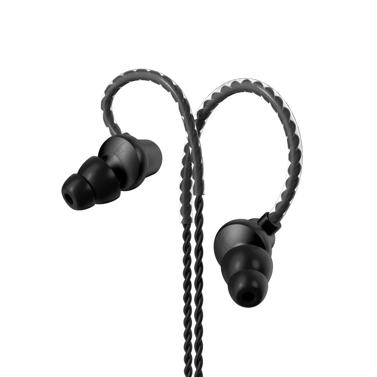 Alt view image 2 of 5 - 100SEASHELL Ear Buds Extra Long Cord Headphones Without Mic Long Wired Earbuds for Tv Earphones with No Microphone Ear Buds Long Cord Length Earhook Earphones with 3.5 mm Headphone Plug