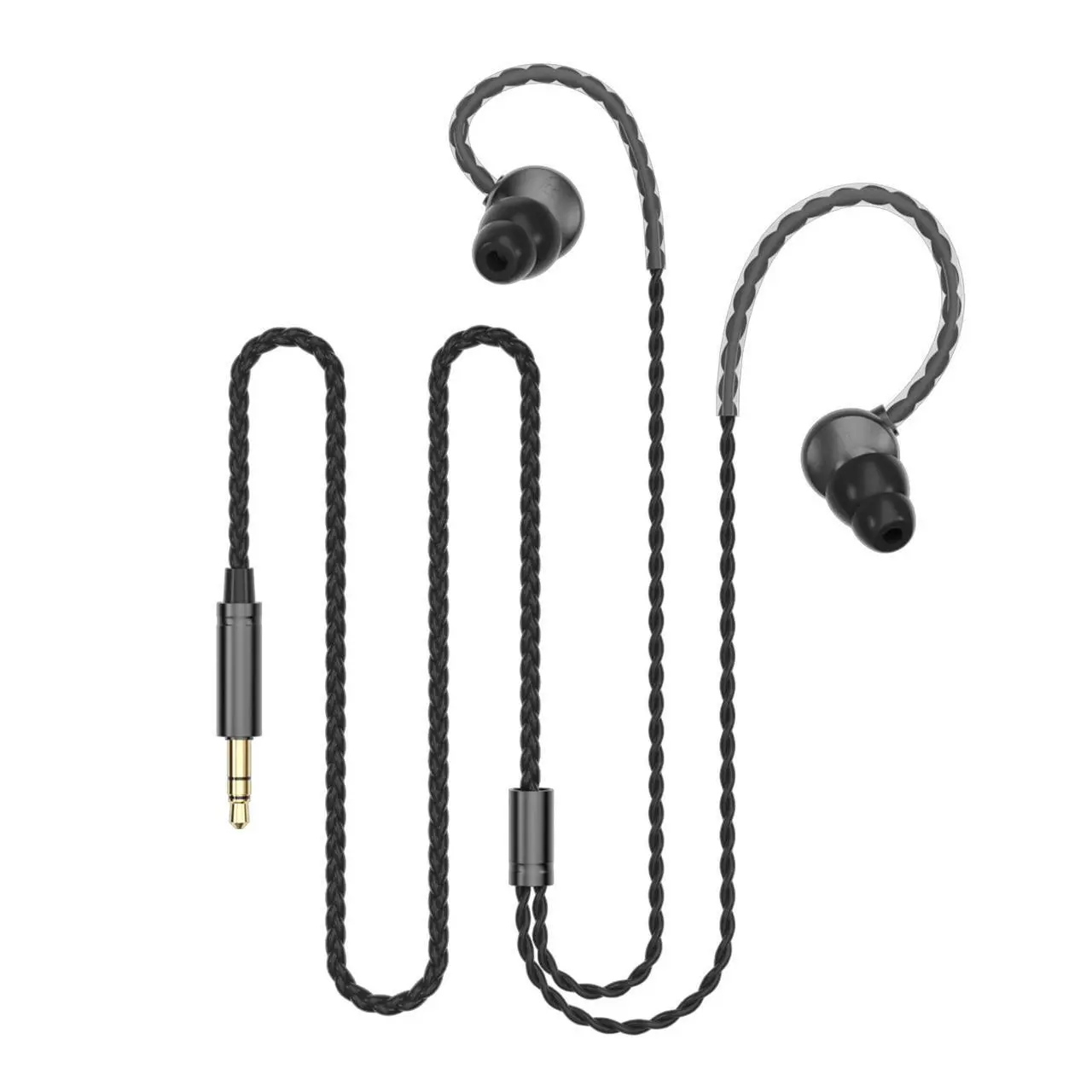 Alt view image 5 of 5 - 100SEASHELL Ear Buds Extra Long Cord Headphones Without Mic Long Wired Earbuds for Tv Earphones with No Microphone Ear Buds Long Cord Length Earhook Earphones with 3.5 mm Headphone Plug