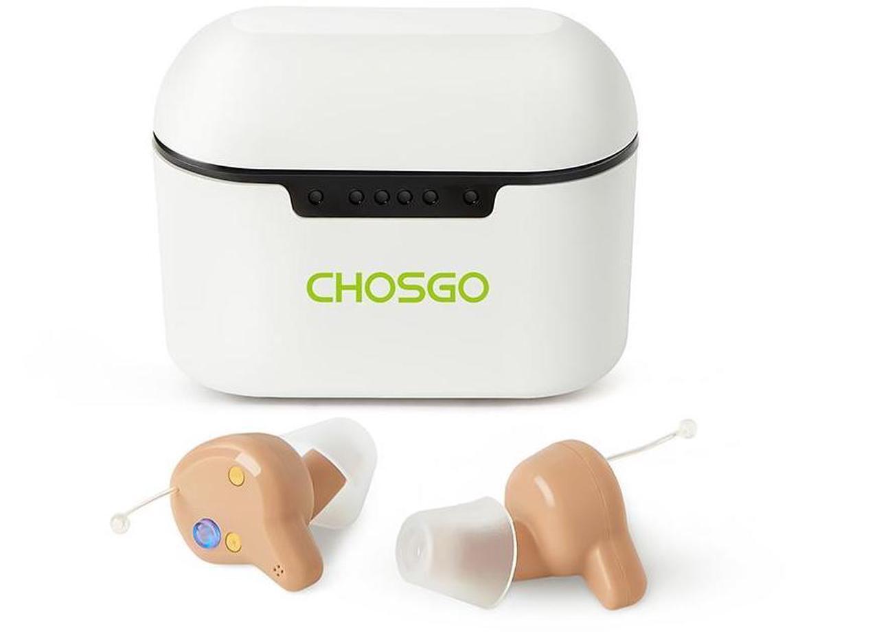 Alt view image 4 of 7 - Chosgo K23 Bluetooth Hearing Aids for Seniors with Music Streaming & Phone calls(Beige)