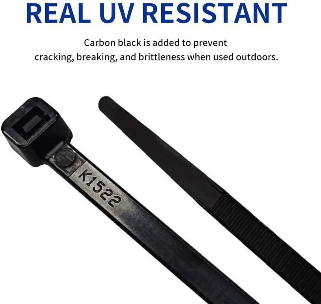 Alt view image 6 of 6 - Kss Zip Ties Outdoor 200 Pack Uv Resistant Cable Ties Heavy Duty Zip Tie 8 Inch Black Small Zipties Multi-Purpose Zip Ties With 50 Pounds Tensile Strength For Indoor And Outdoor Use