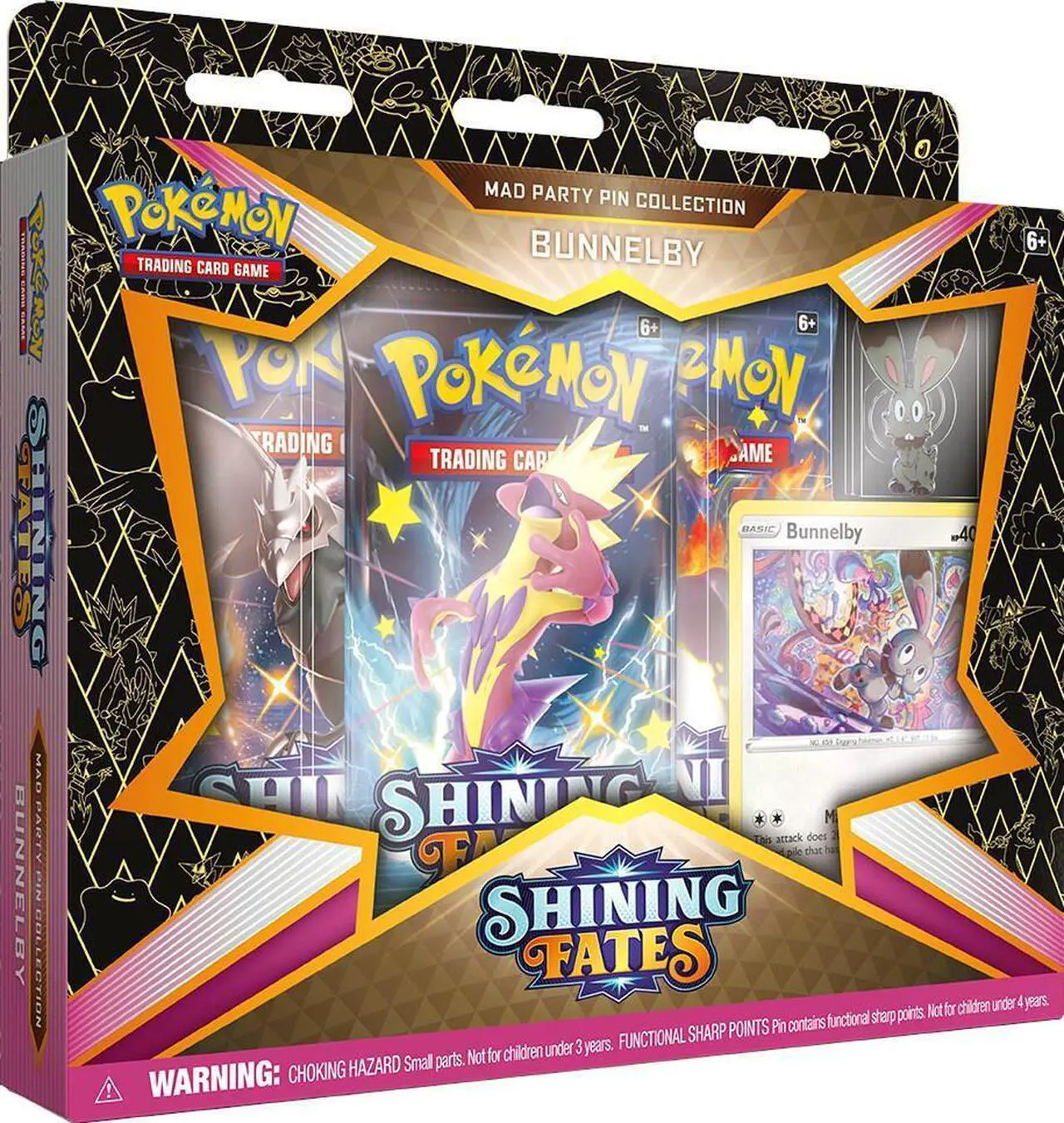 Main image of Pokemon TCG: Shining Fates Mad Party Pin Collection [Bunnelby]