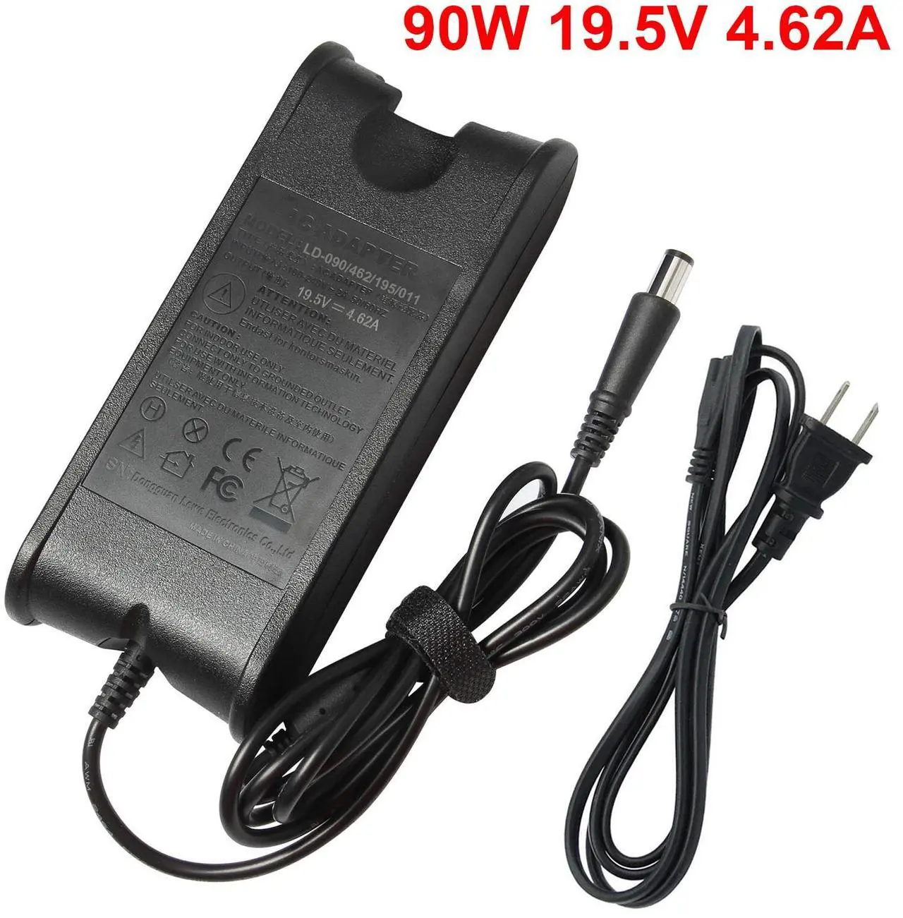 Alt view image 4 of 6 - Tronovia For Dell Latitude E5570 P48F001 Laptop 90W Charger AC Adapter Power Supply Cord