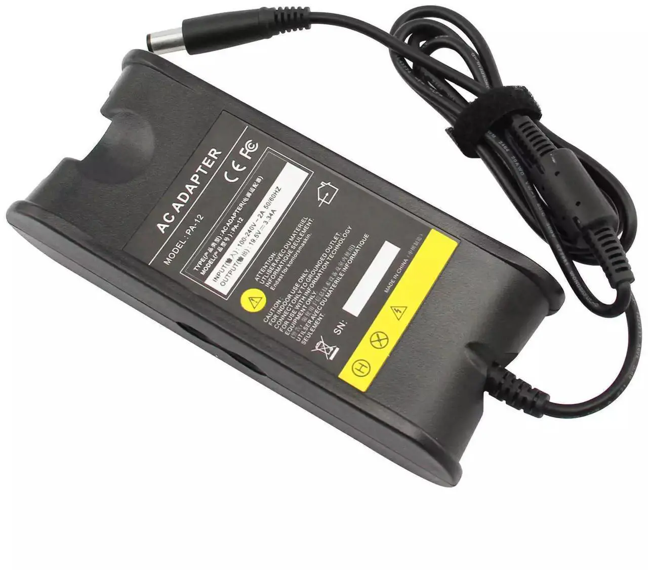 Alt view image 3 of 6 - Tronovia For Dell Inspiron N4110 N5110 N4010 M5010 PA-12 AC Power Adapter Charger Supply