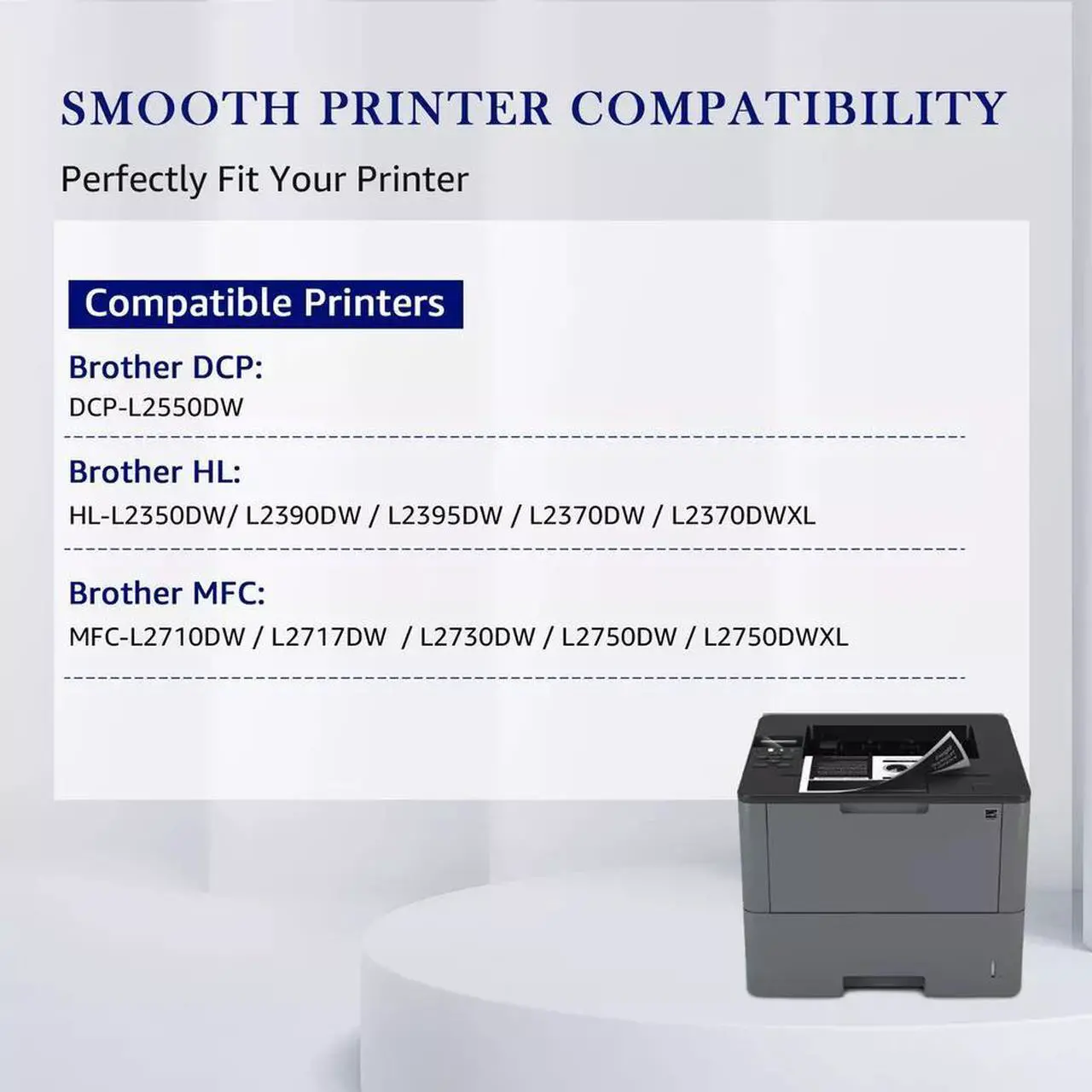 Alt view image 2 of 6 - Tronovia 2 Pack TN760 TN730 Toner Compatible For Brother MFC-L2710DW L2717DW HL-L2395DW