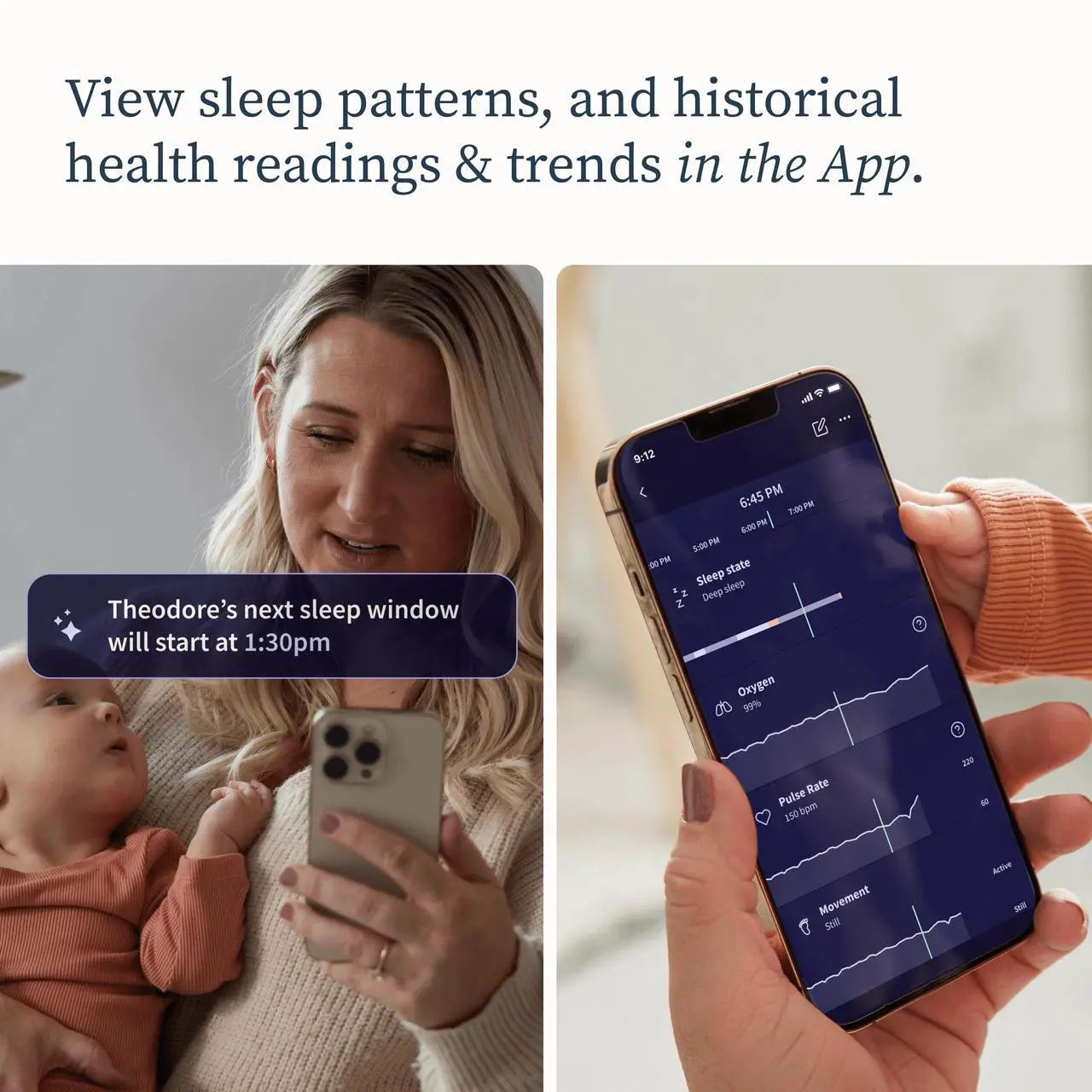 Alt view image 4 of 6 - Owlet Dream Sock- FDA-Cleared Smart Baby Monitor with Live Health Readings & Notifications - Mint