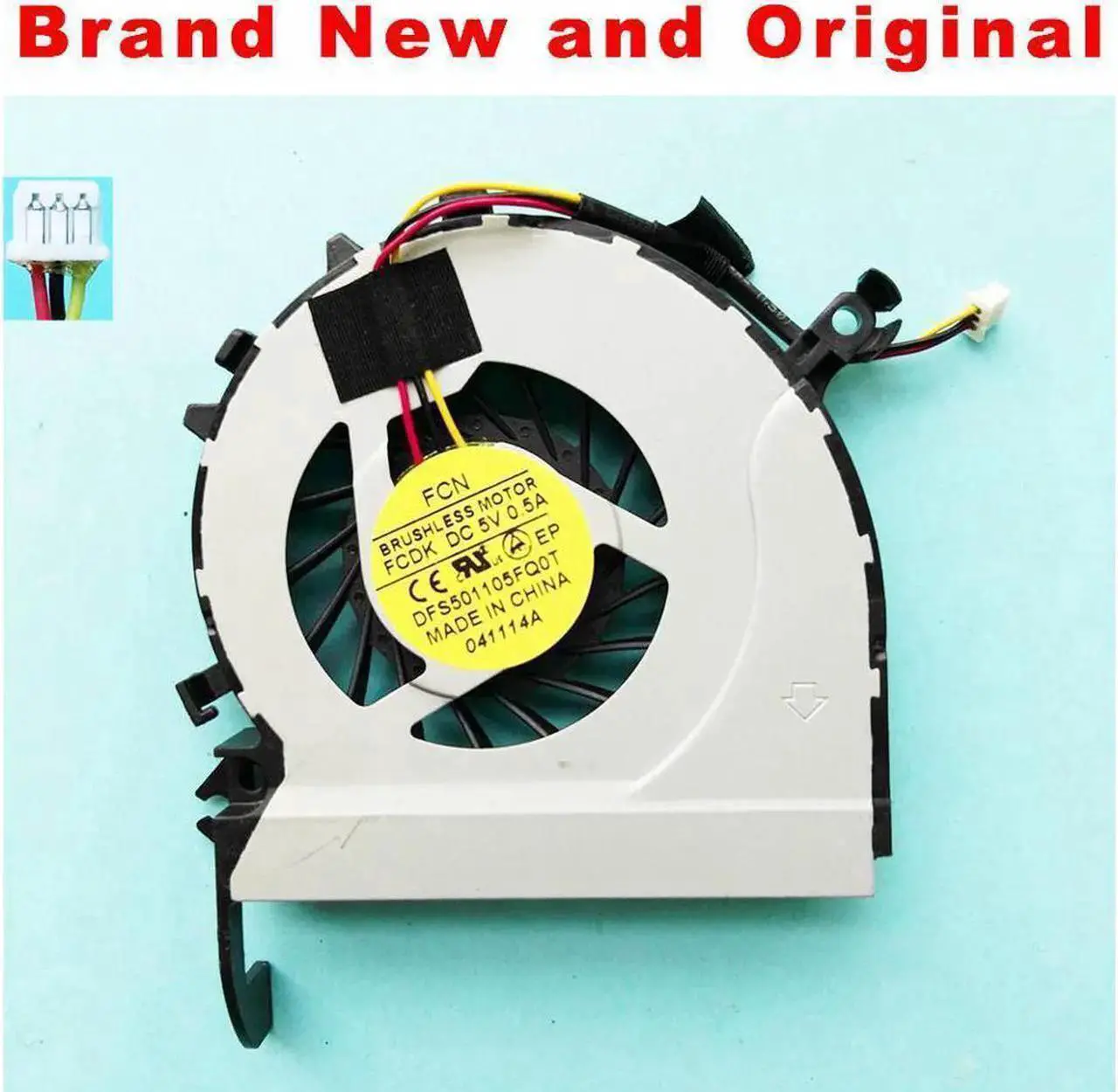 Main image of New Original CPU fan for Toshiba C40 C40-A C50-A C40D-A C45-A laptop cpu cooling fan cooler DFS501105FQ0T FCDK