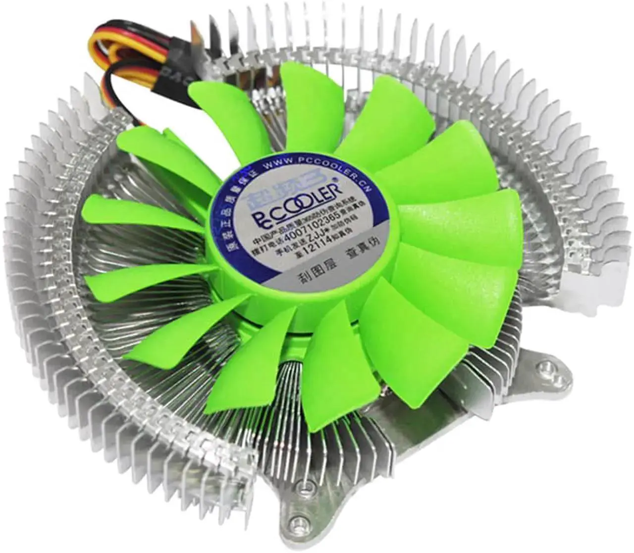 Alt view image 4 of 4 - K81 Graphics Card Cooler Graphics Cooling Fan 80mm Quiet Desktop Video Card Heatsink GPU Radiator